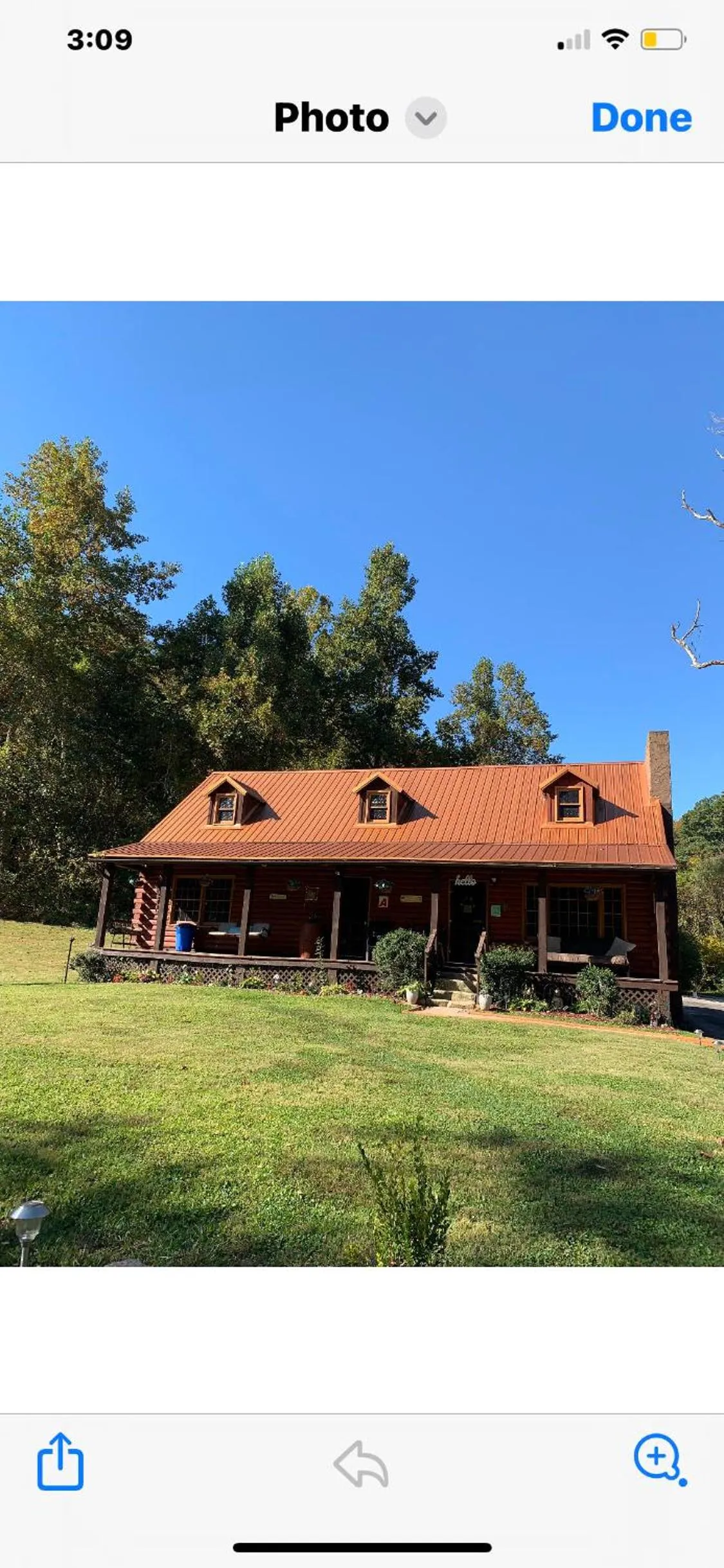 Property building in Log Cabin in the Field