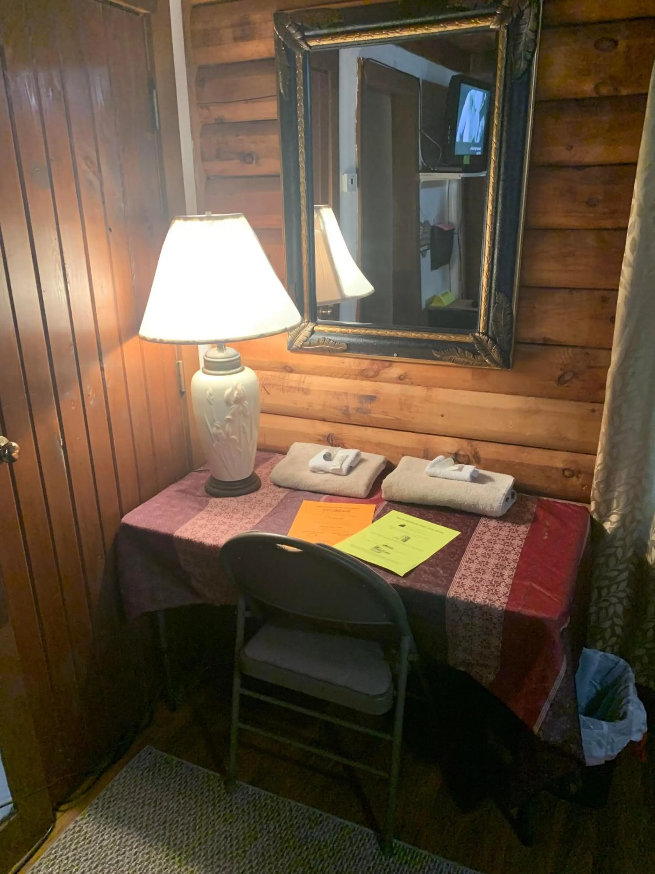 Property building in Log Cabin in the Field