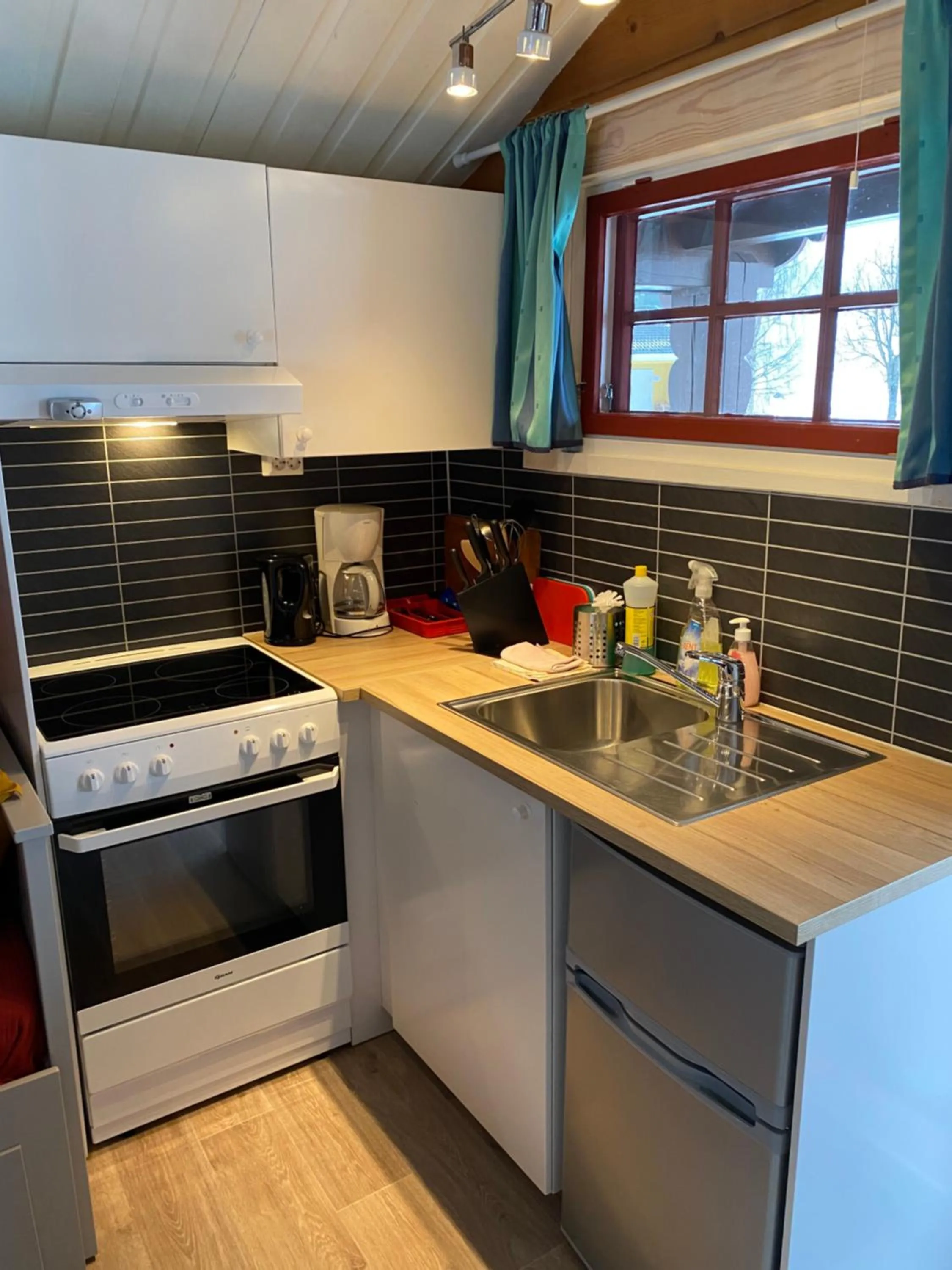Kitchen or kitchenette in Sandviken Camping