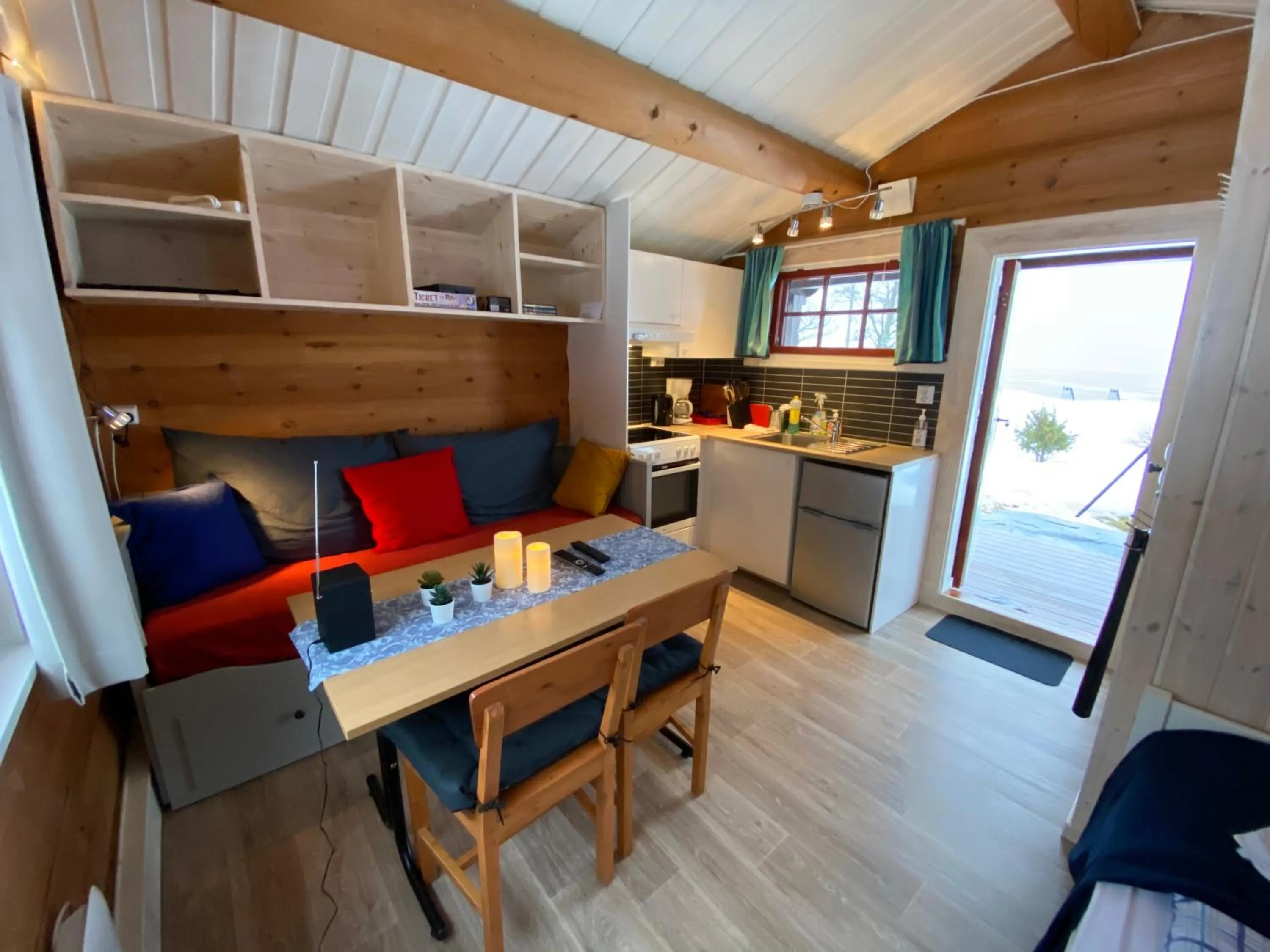 Living room in Sandviken Camping