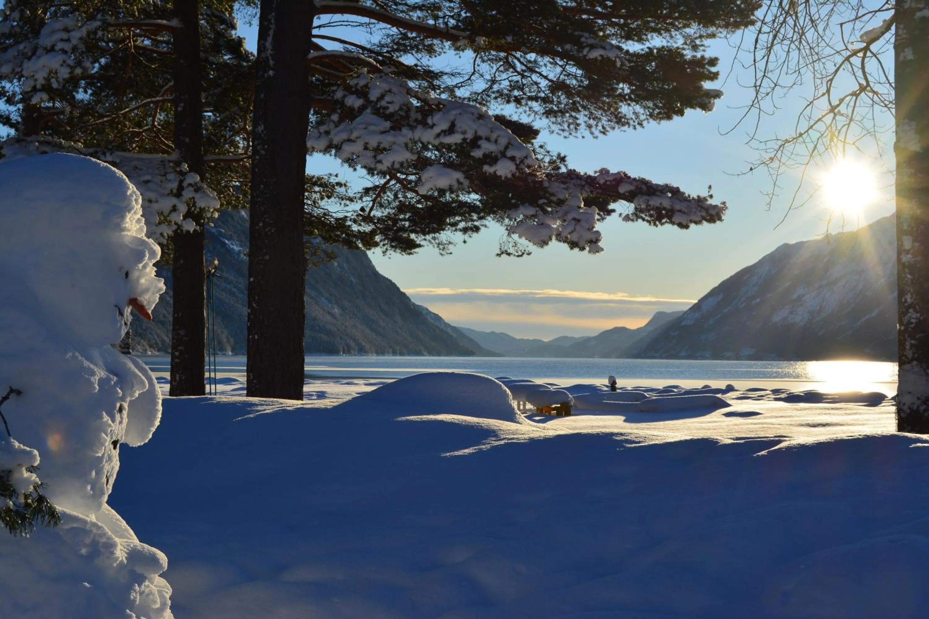 Winter in Sandviken Camping