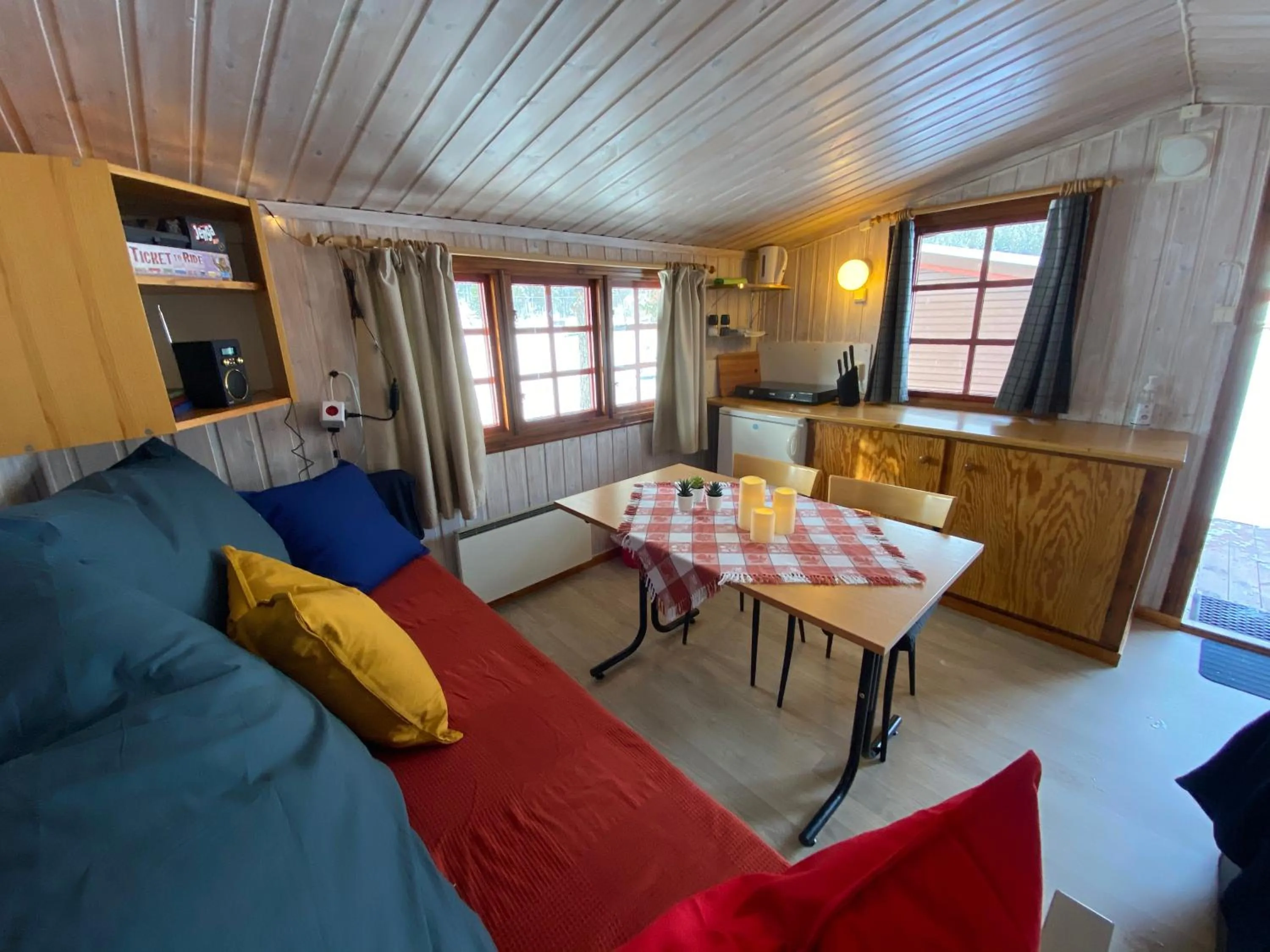 Living room in Sandviken Camping