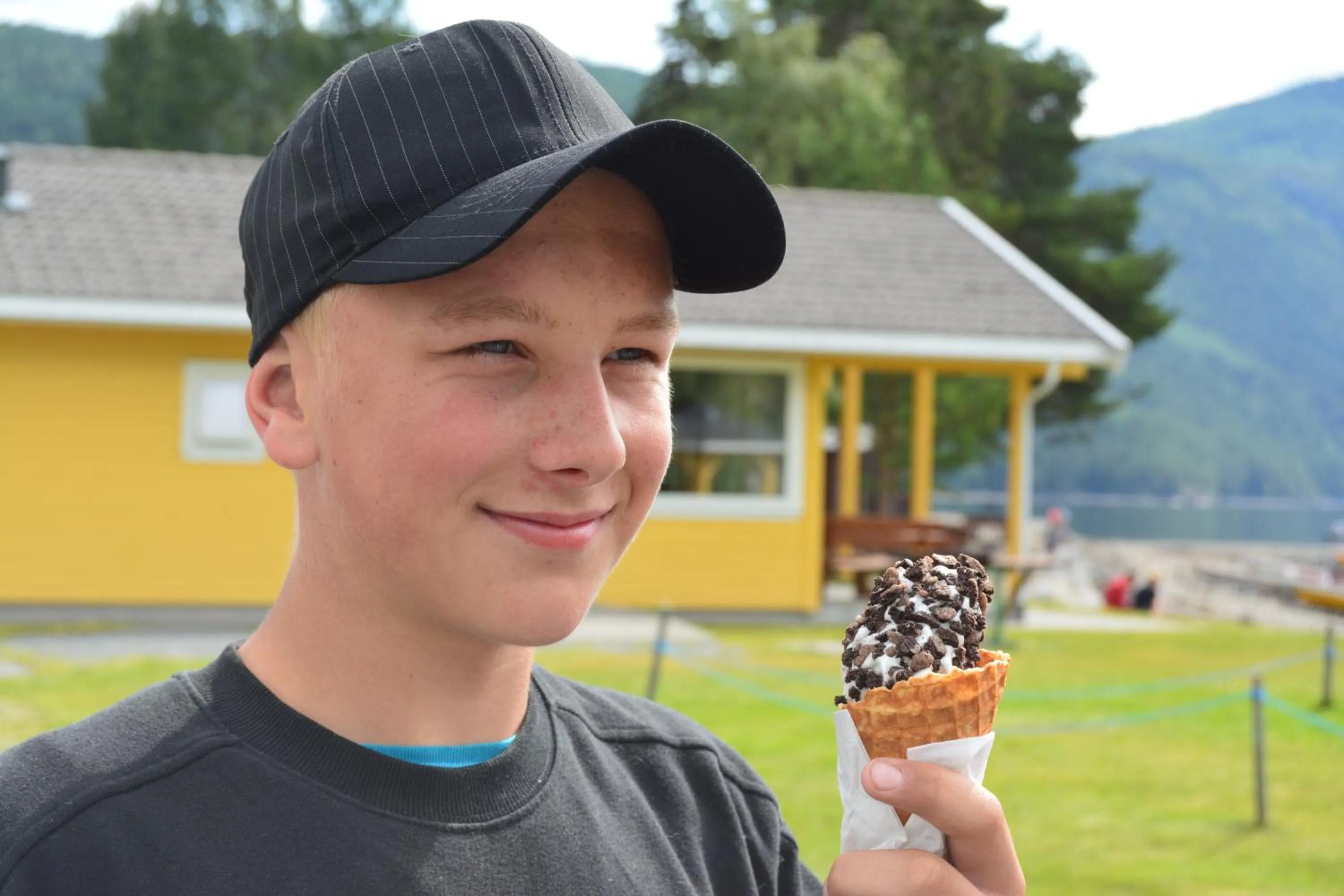 Food close-up in Sandviken Camping