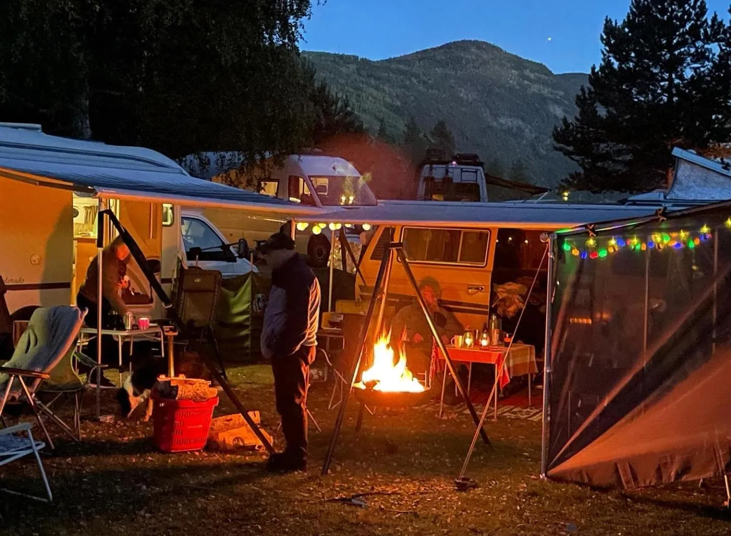 People in Sandviken Camping