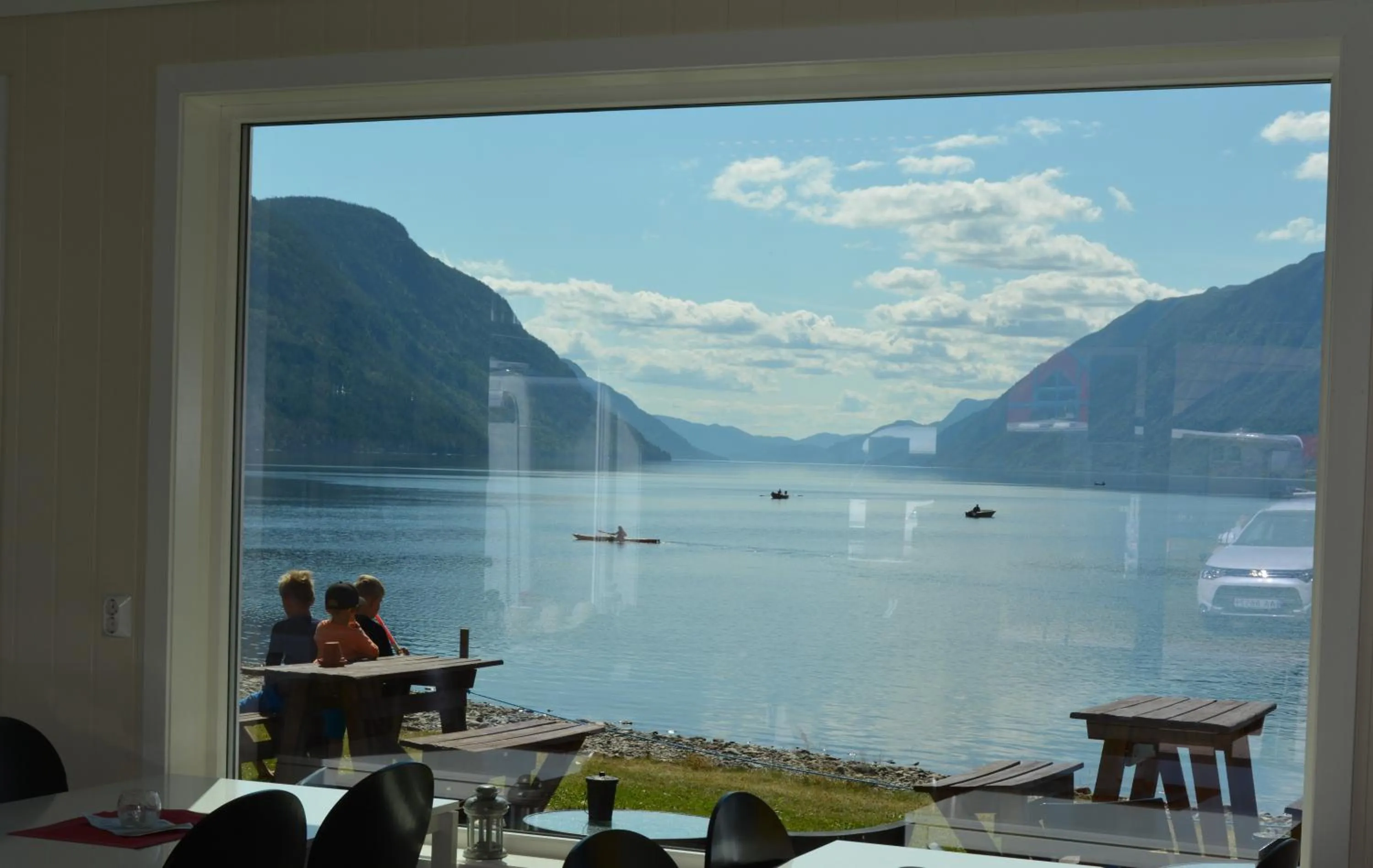 Lobby or reception in Sandviken Camping