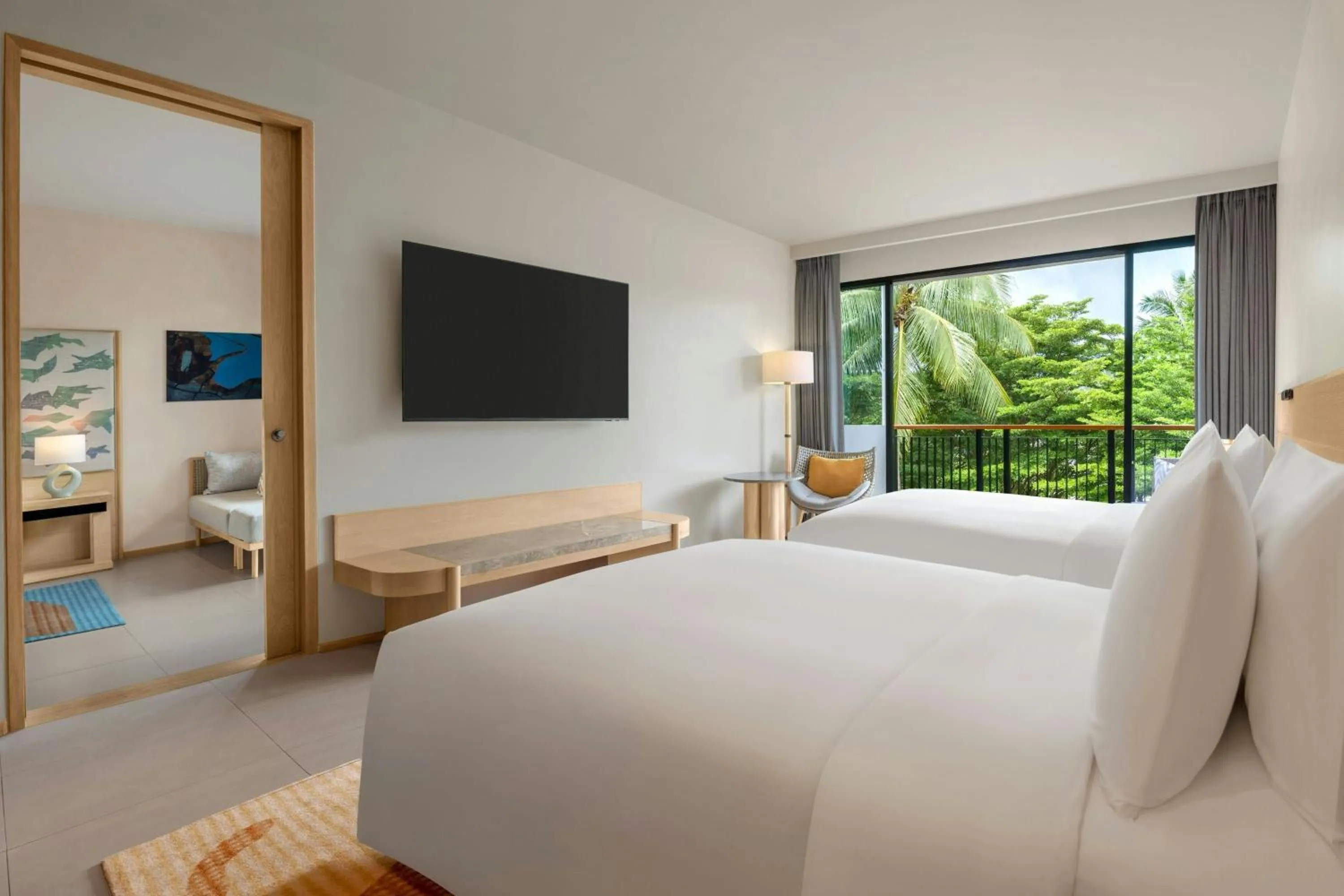 Bedroom, Bed in Le Meridien Phuket Mai Khao Beach Resort