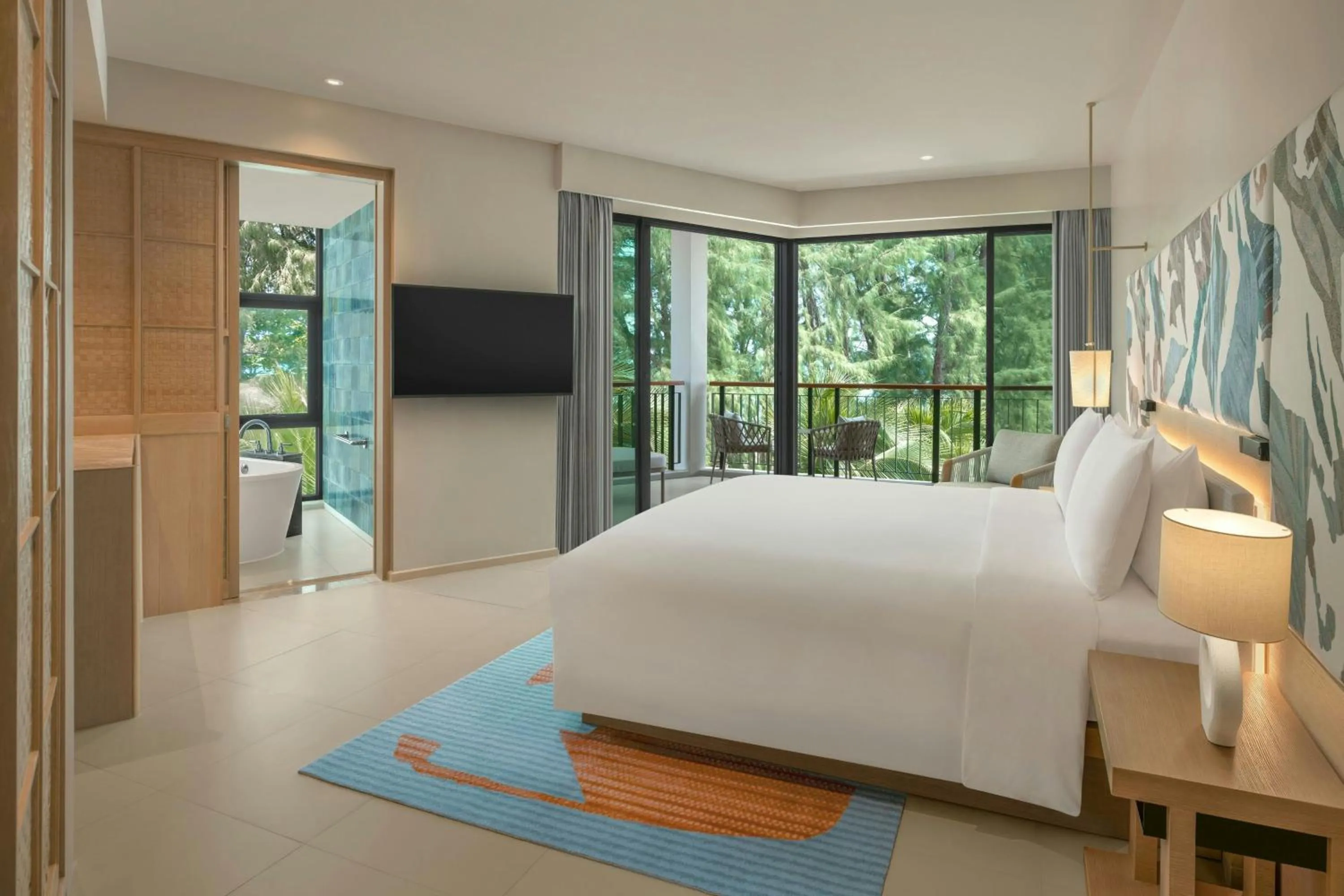 Bedroom, Bed in Le Meridien Phuket Mai Khao Beach Resort
