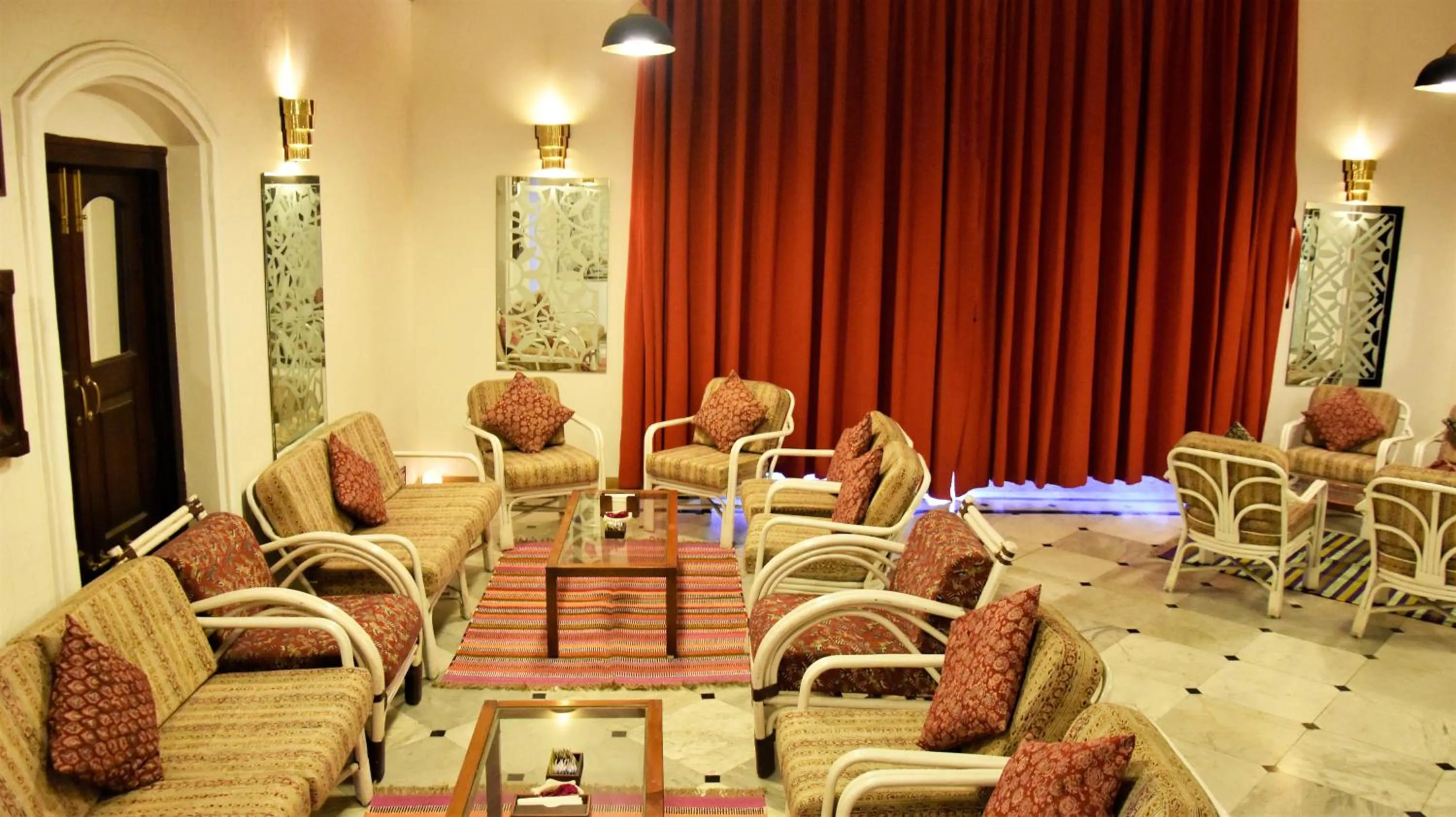 Seating area in The House of MG-A Heritage Hotel, Ahmedabad