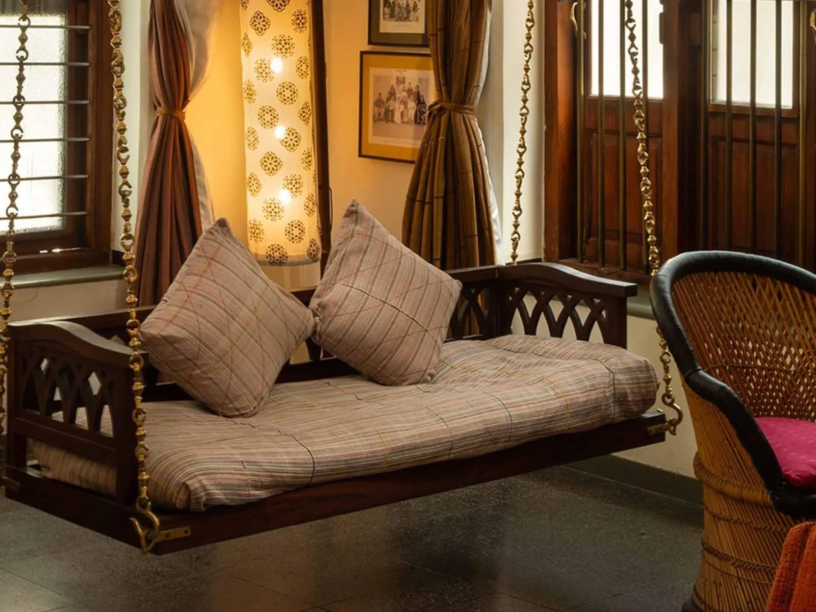 Living room in The House of MG-A Heritage Hotel, Ahmedabad