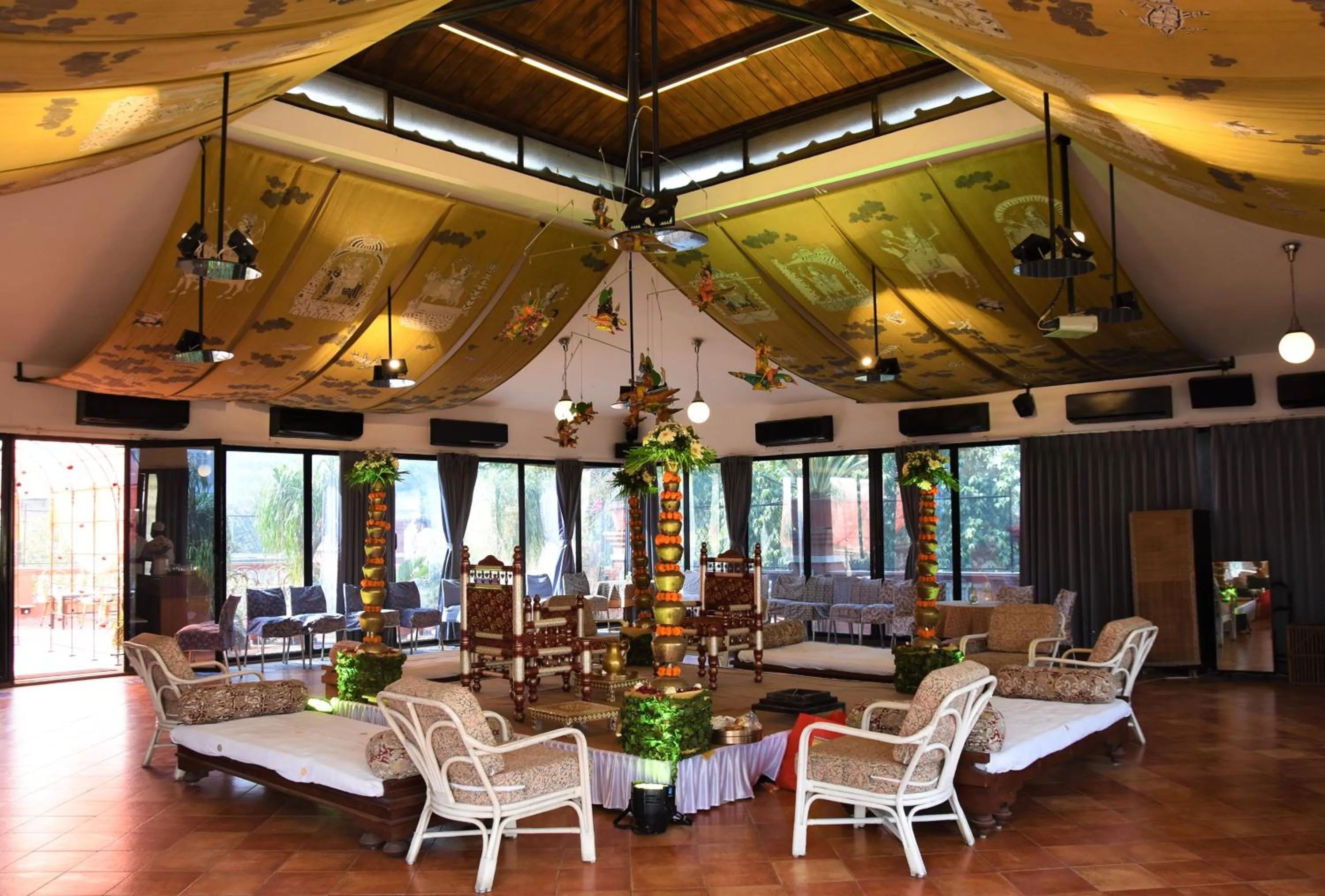 Evening entertainment in The House of MG-A Heritage Hotel, Ahmedabad