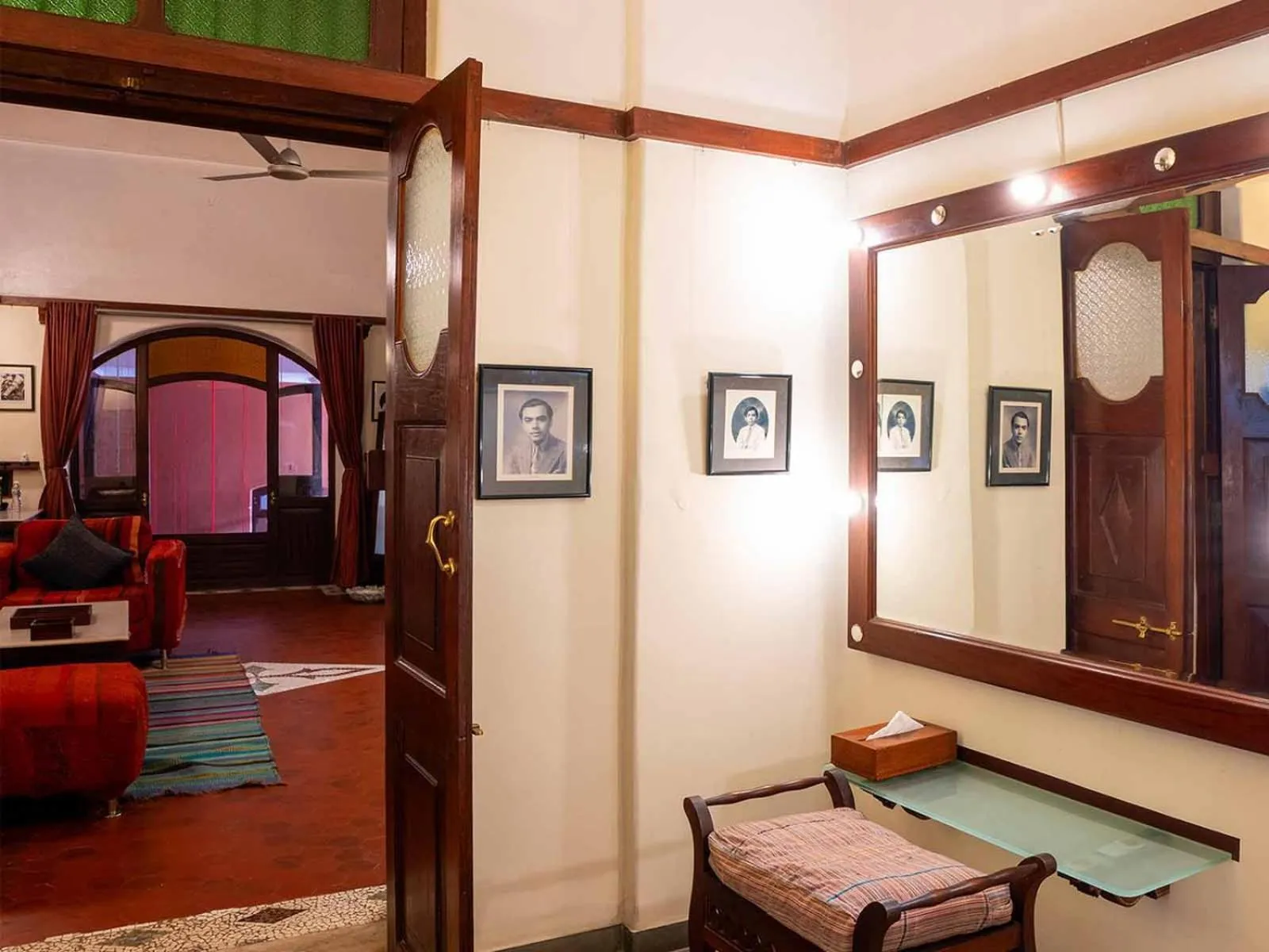 Bathroom, Bed in The House of MG-A Heritage Hotel, Ahmedabad
