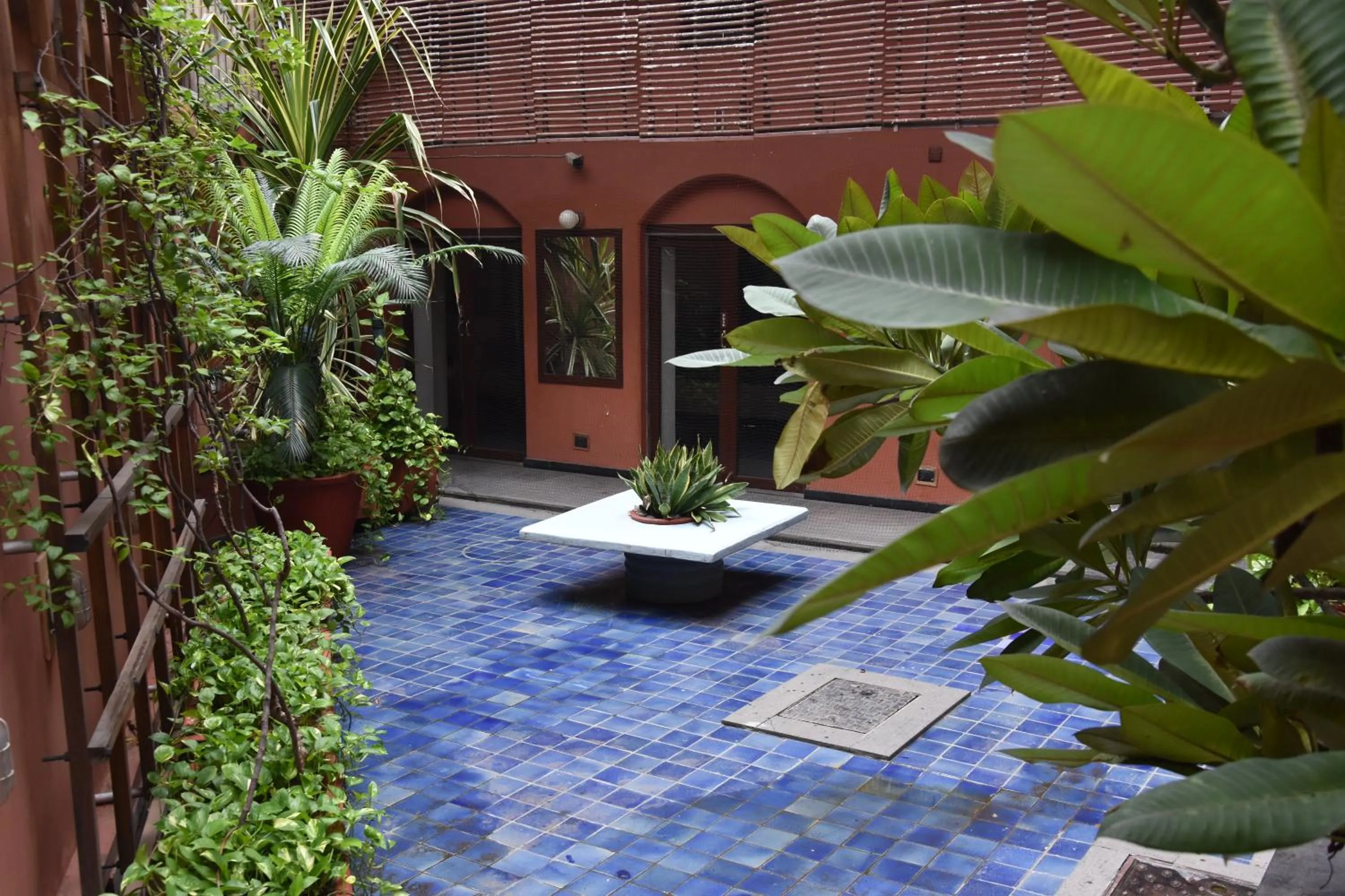 Inner courtyard view in The House of MG-A Heritage Hotel, Ahmedabad