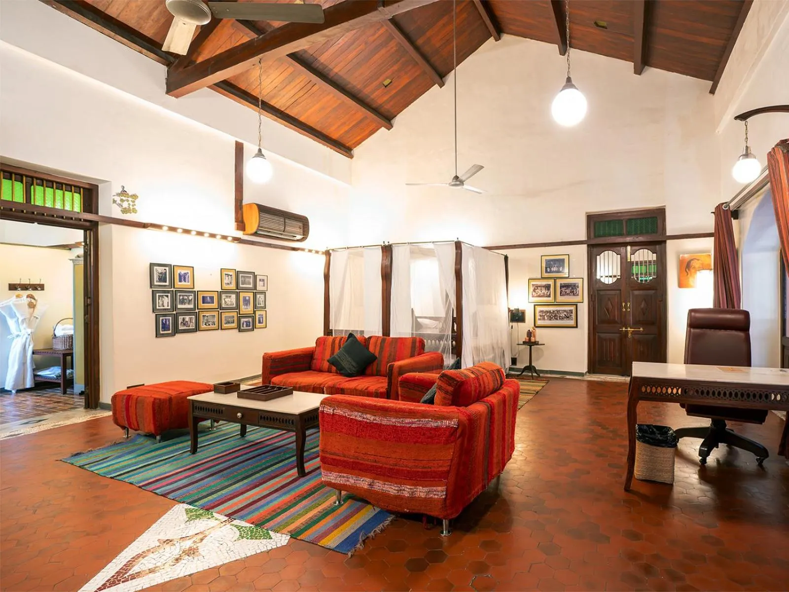 Living room in The House of MG-A Heritage Hotel, Ahmedabad