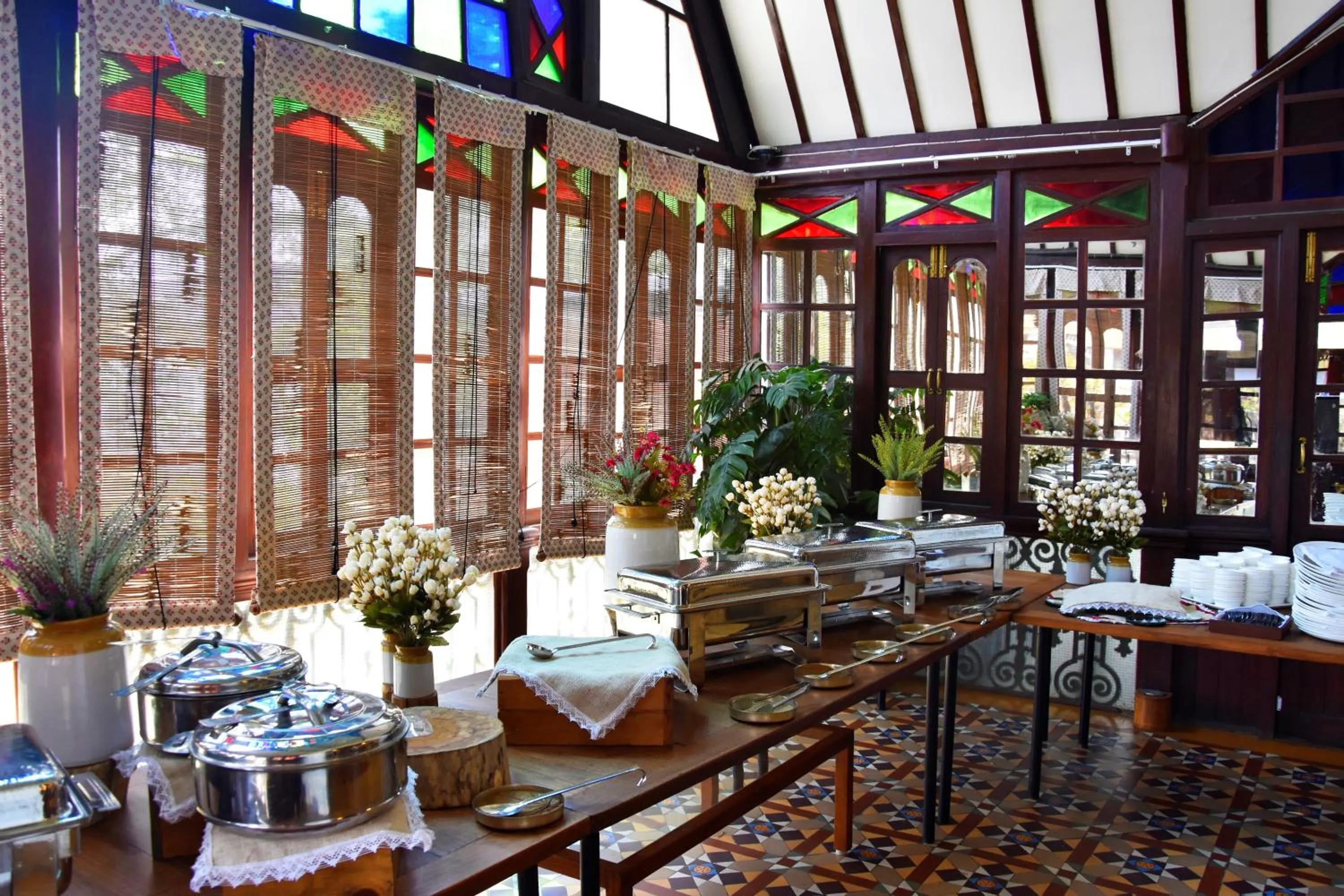 Dining area in The House of MG-A Heritage Hotel, Ahmedabad