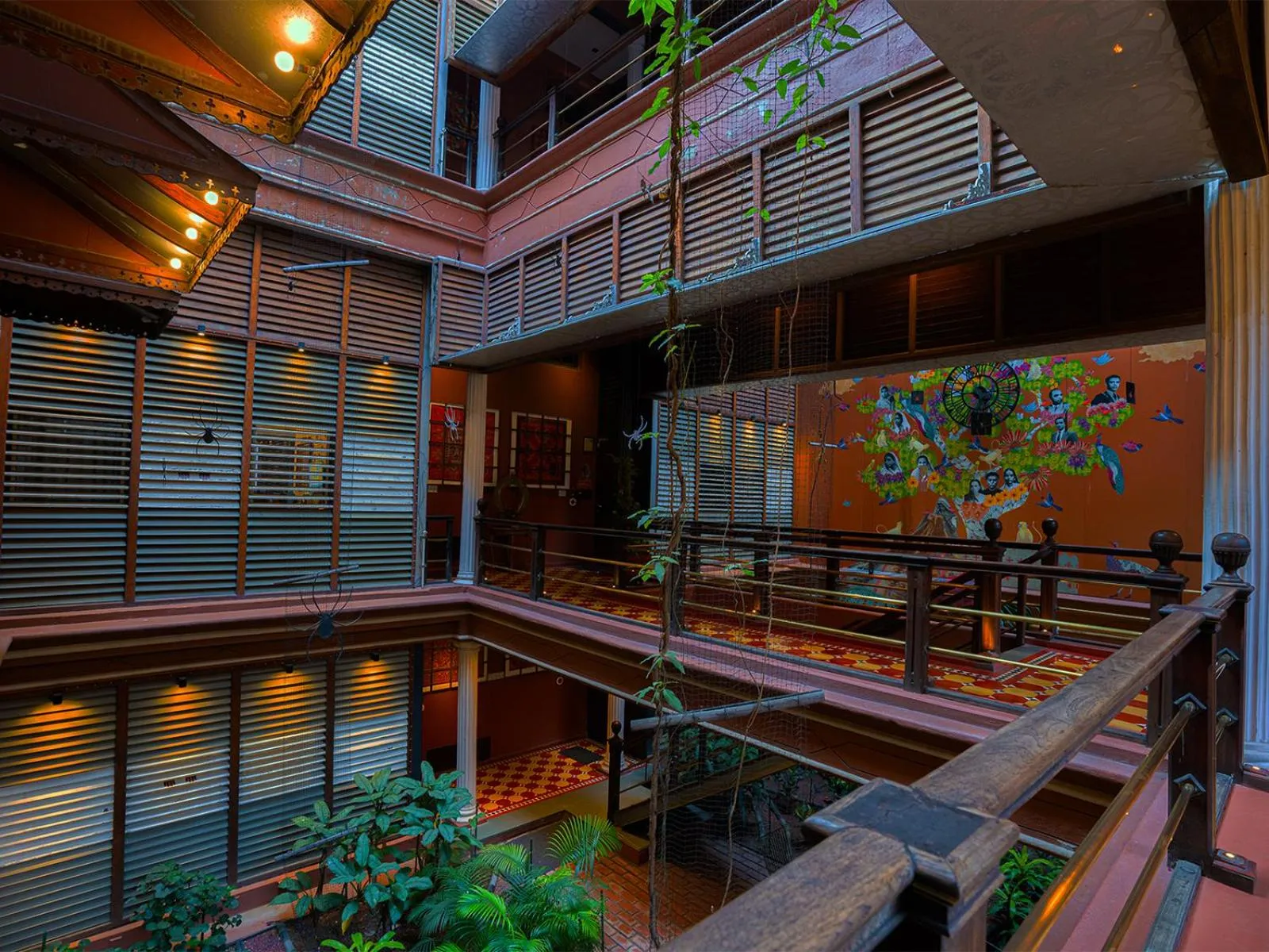Inner courtyard view in The House of MG-A Heritage Hotel, Ahmedabad