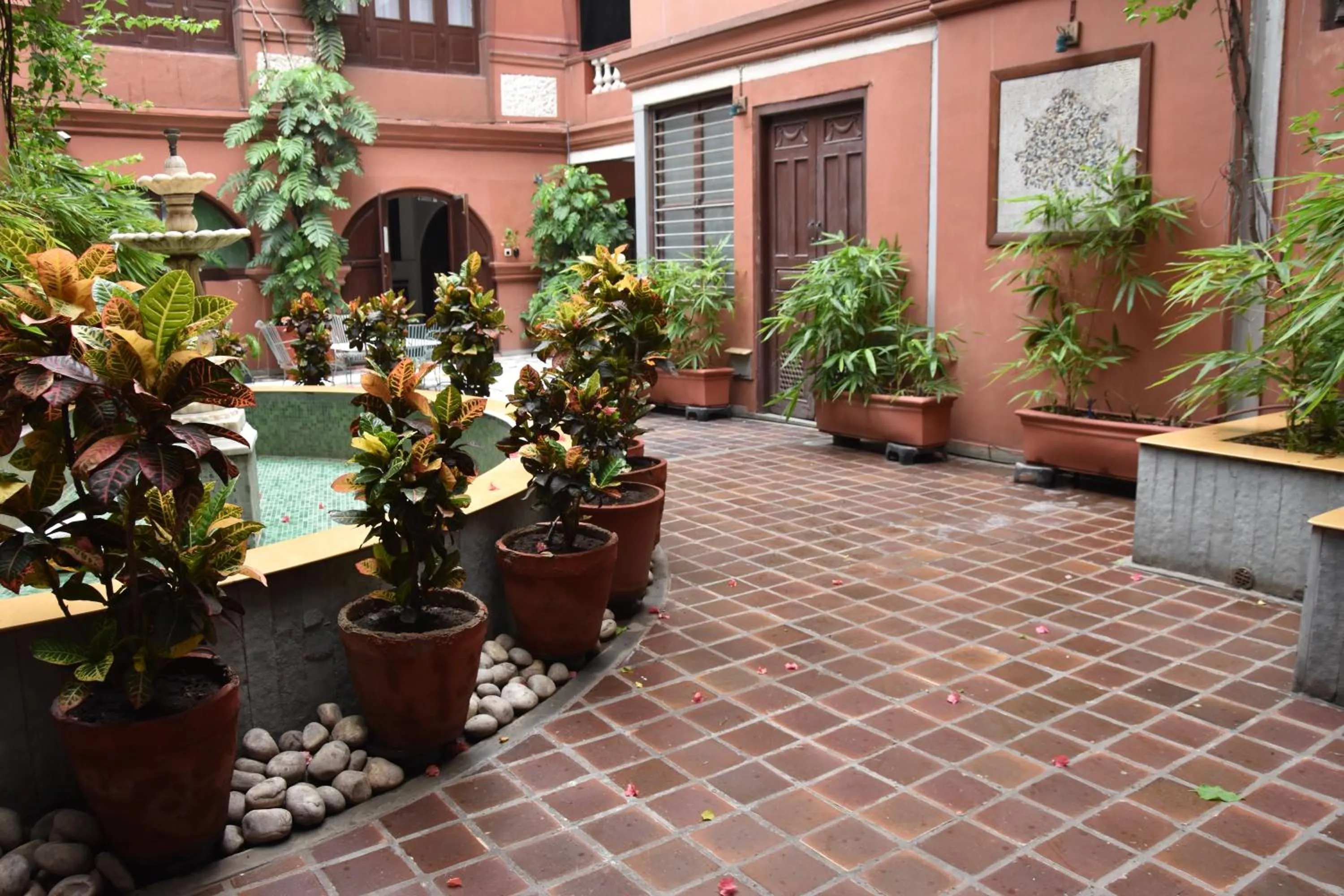 Inner courtyard view in The House of MG-A Heritage Hotel, Ahmedabad