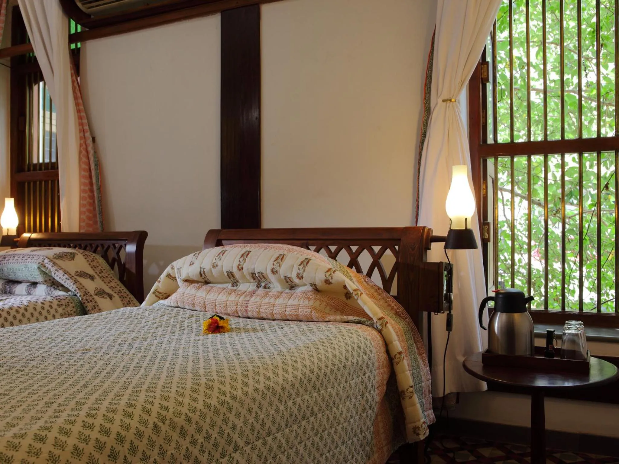 Bed in The House of MG-A Heritage Hotel, Ahmedabad