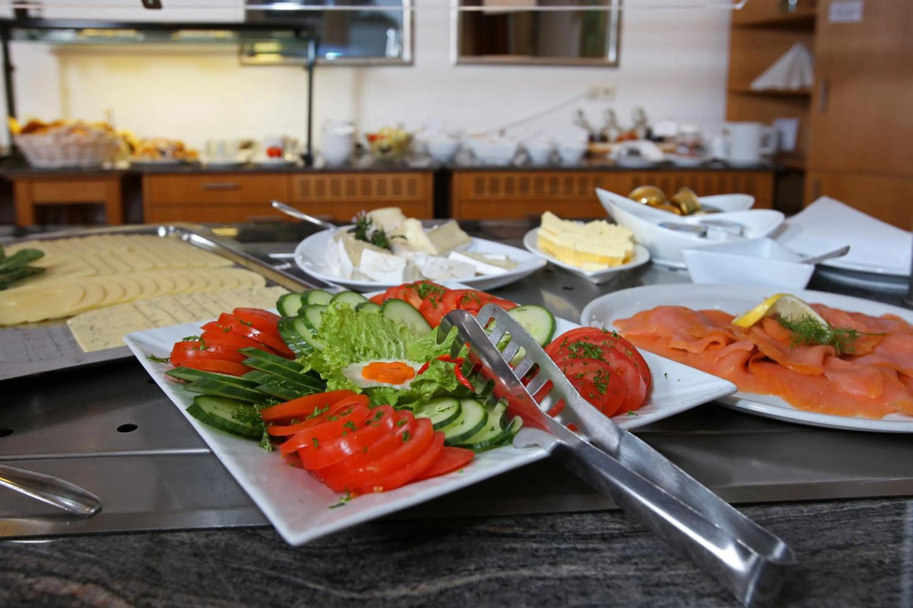 Buffet breakfast in Tagungshaus Regina Pacis