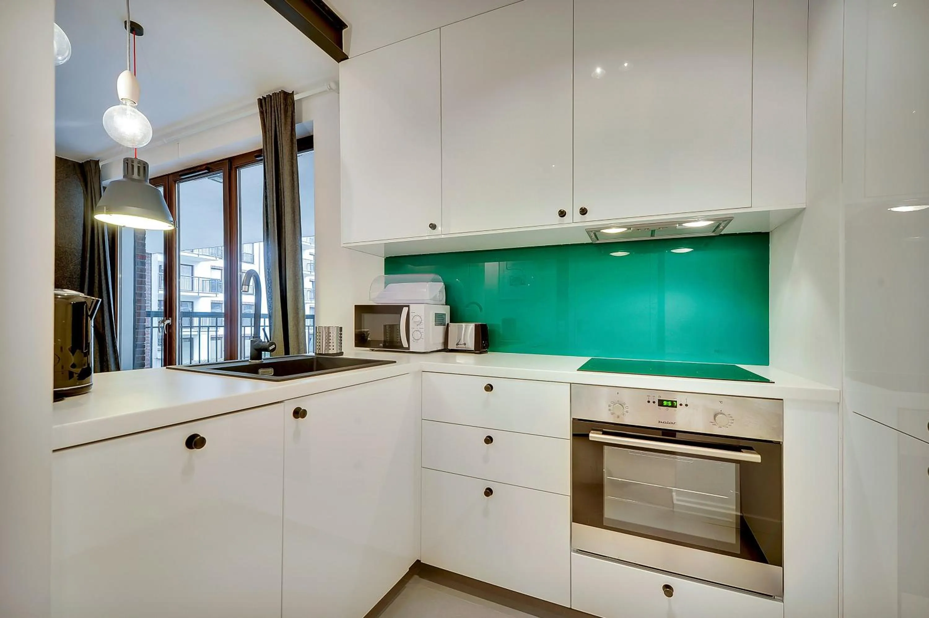 Kitchen or kitchenette in Apartamenty Apartinfo Szafarnia