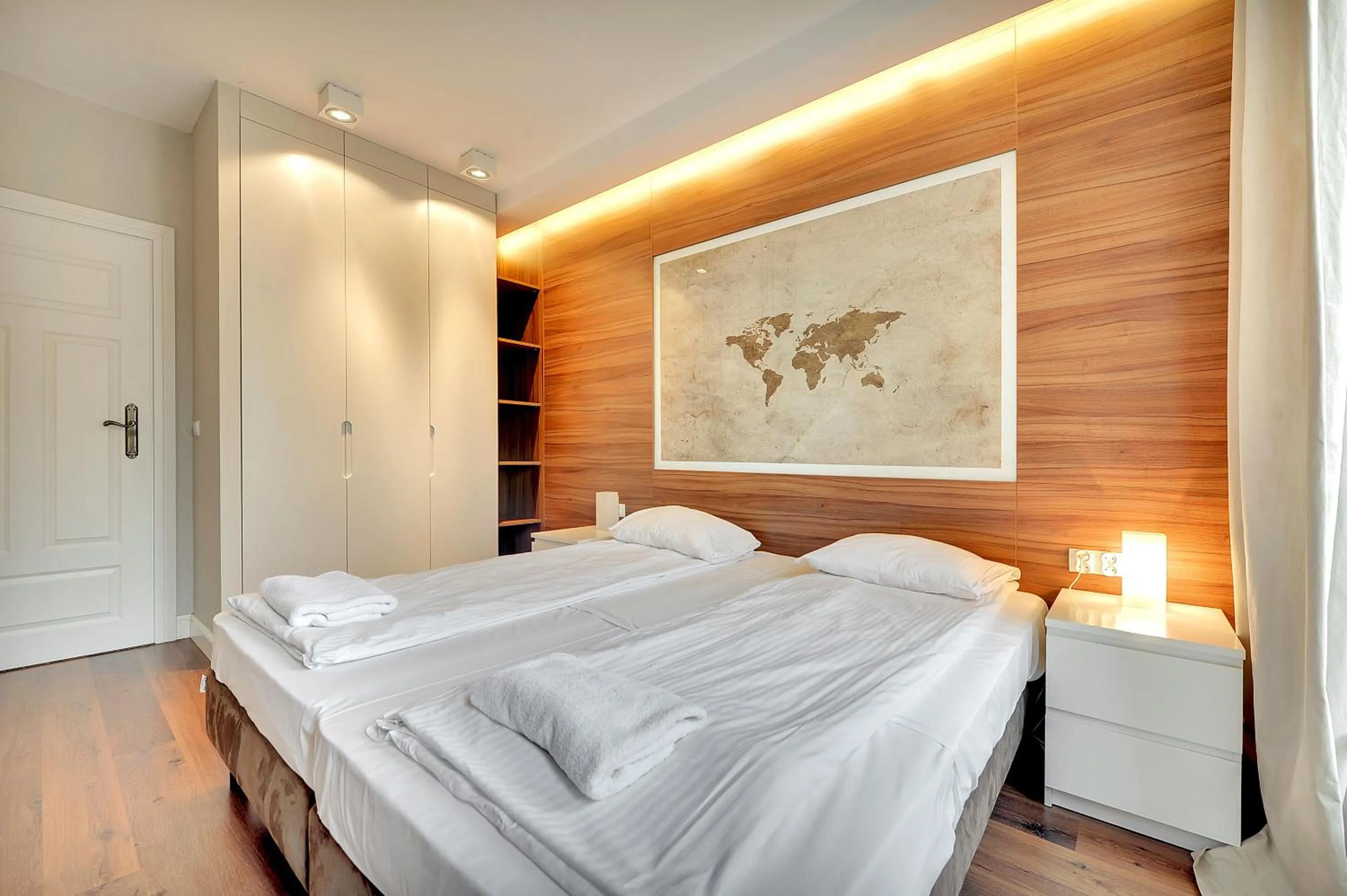 Bedroom, Bed in Apartamenty Apartinfo Szafarnia