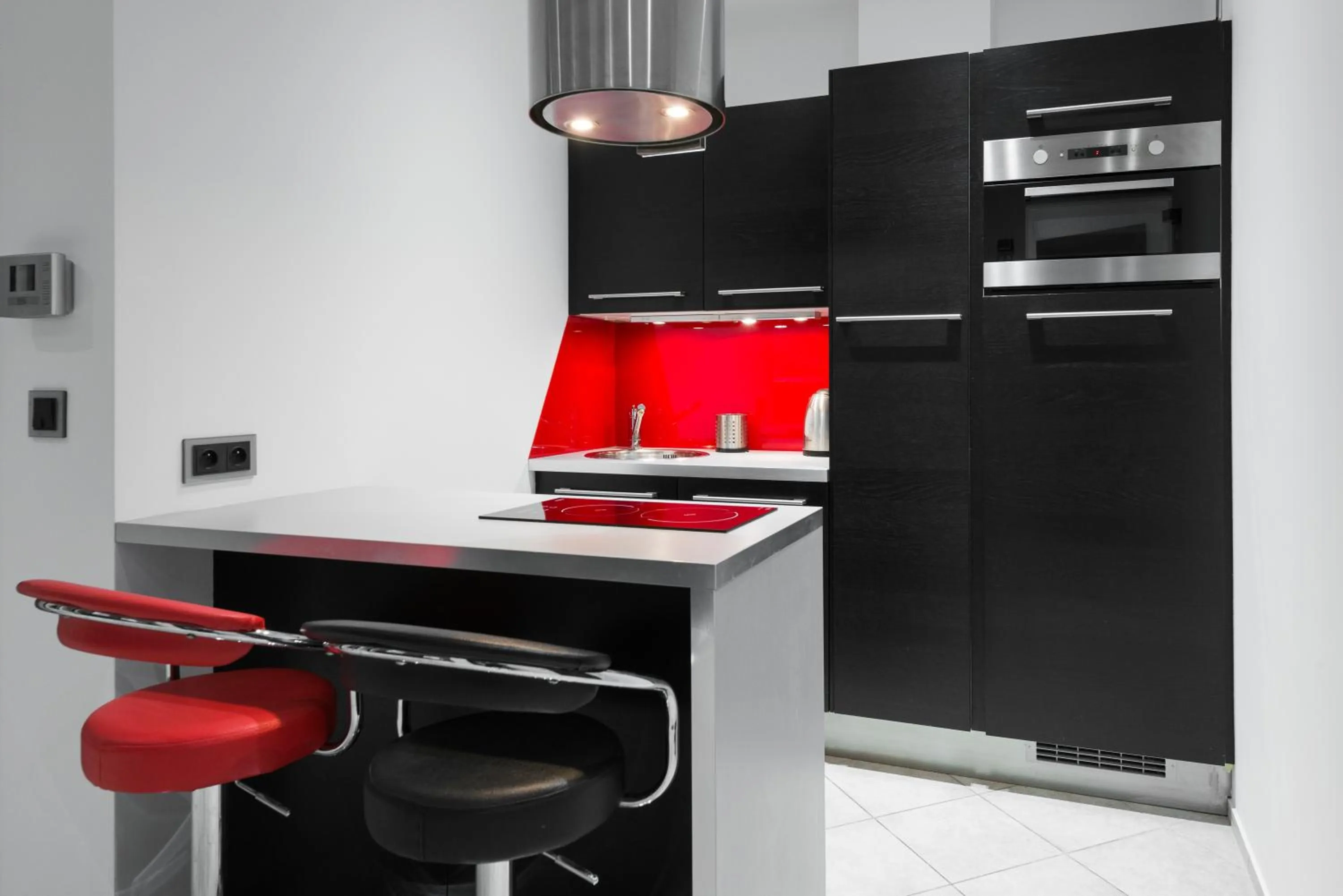 Kitchen or kitchenette in Apartamenty Apartinfo Szafarnia