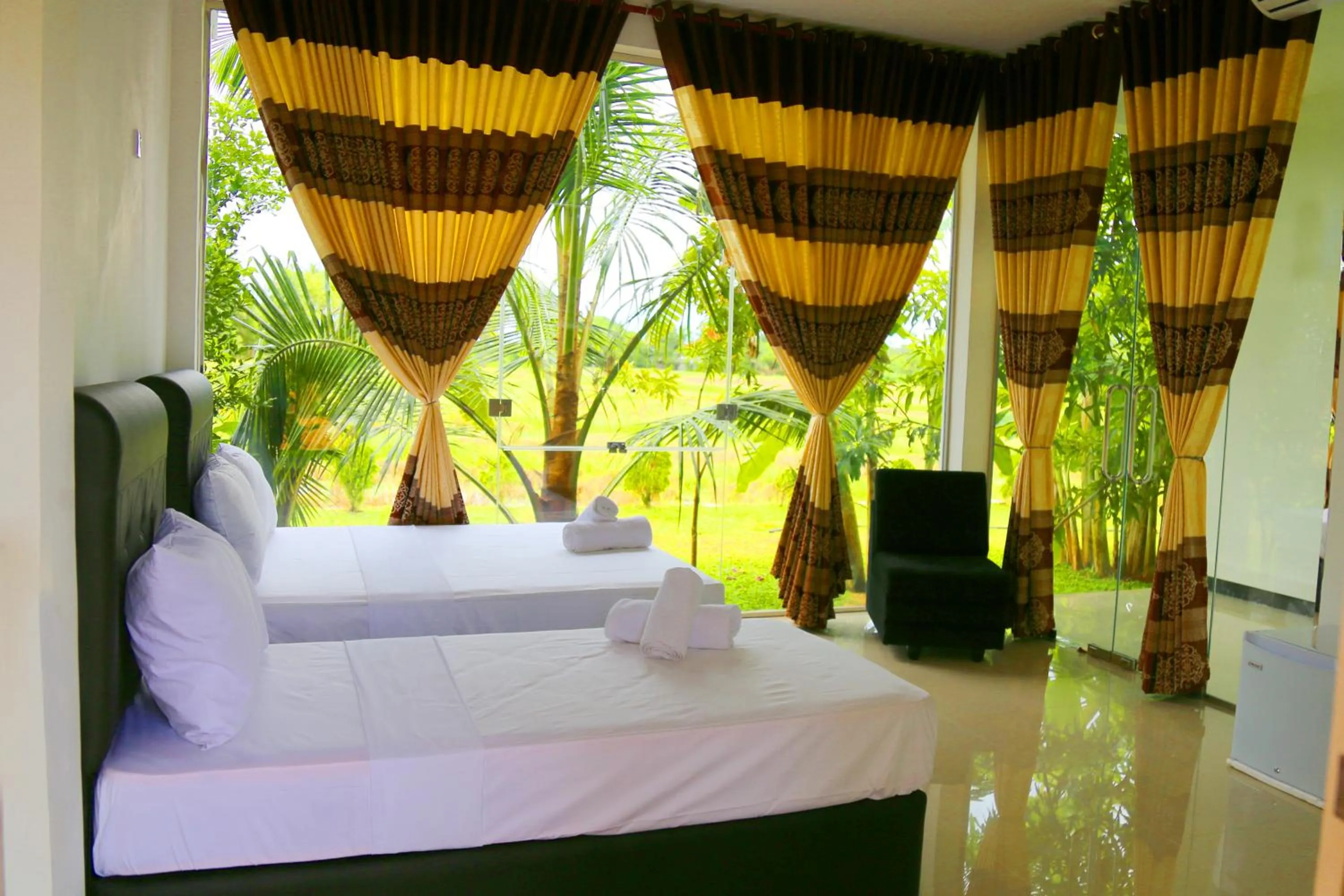 Bed in Rivonway Hotel Polonnaruwa
