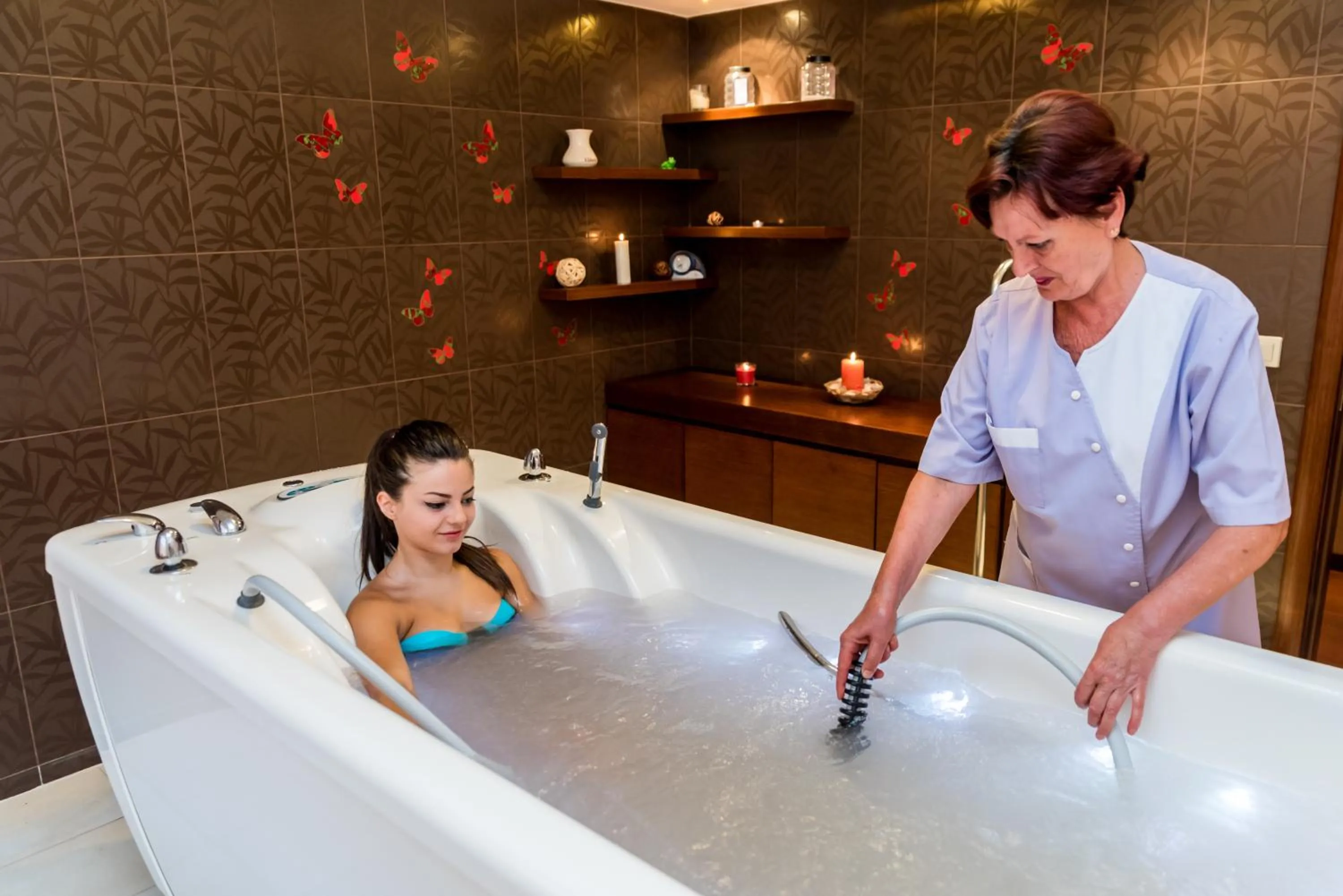 Hot Spring Bath in SPA Hotel Medicus