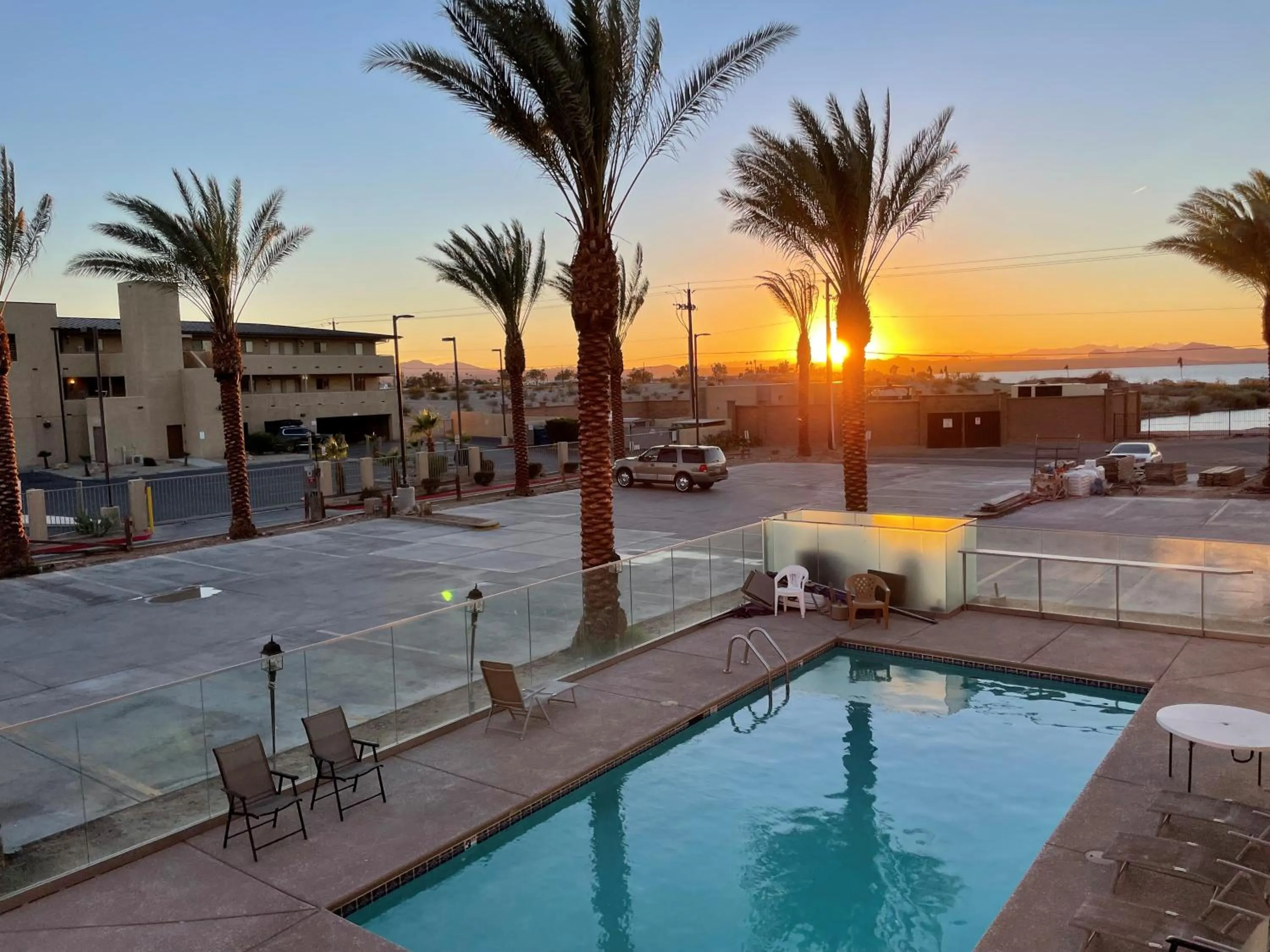 Pool view in Sway Hotel