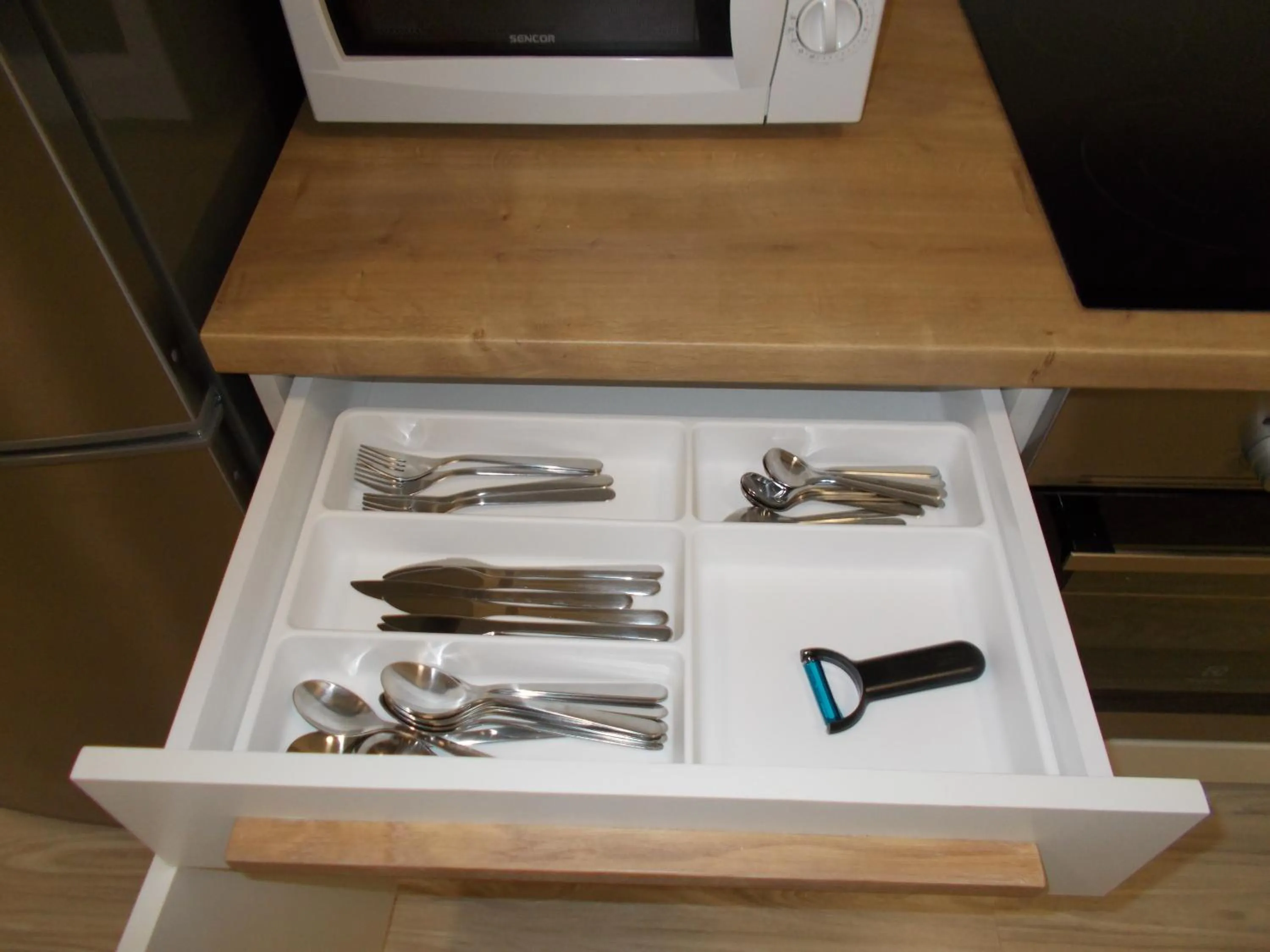 Kitchen or kitchenette in Neklanova Apartments