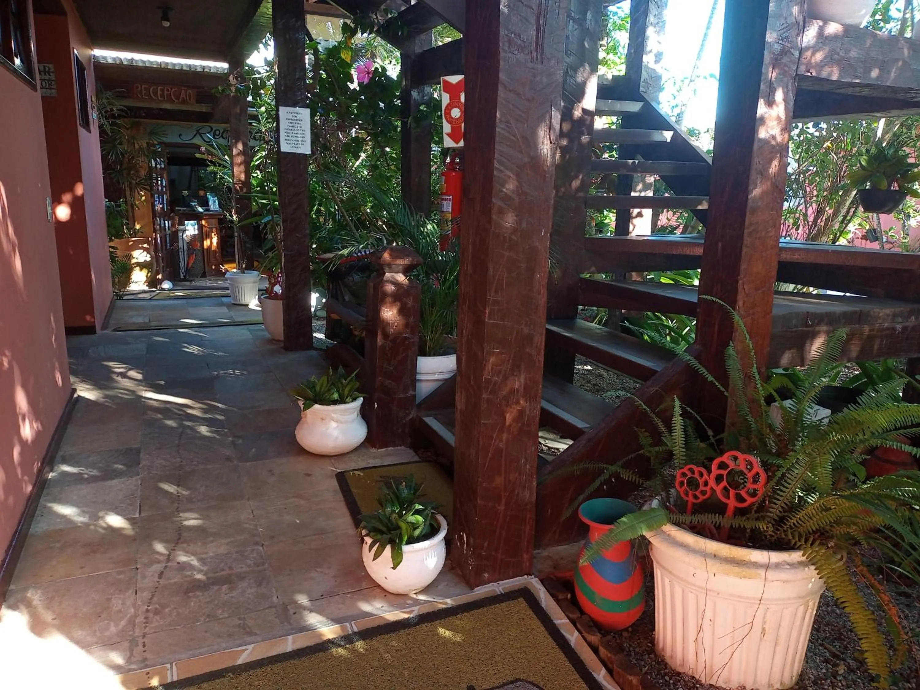 Patio in Pousada Mar a Mar