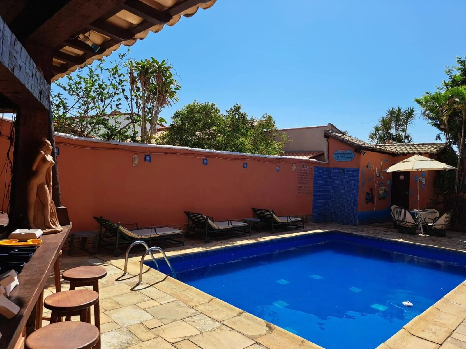 Swimming pool in Pousada Mar a Mar