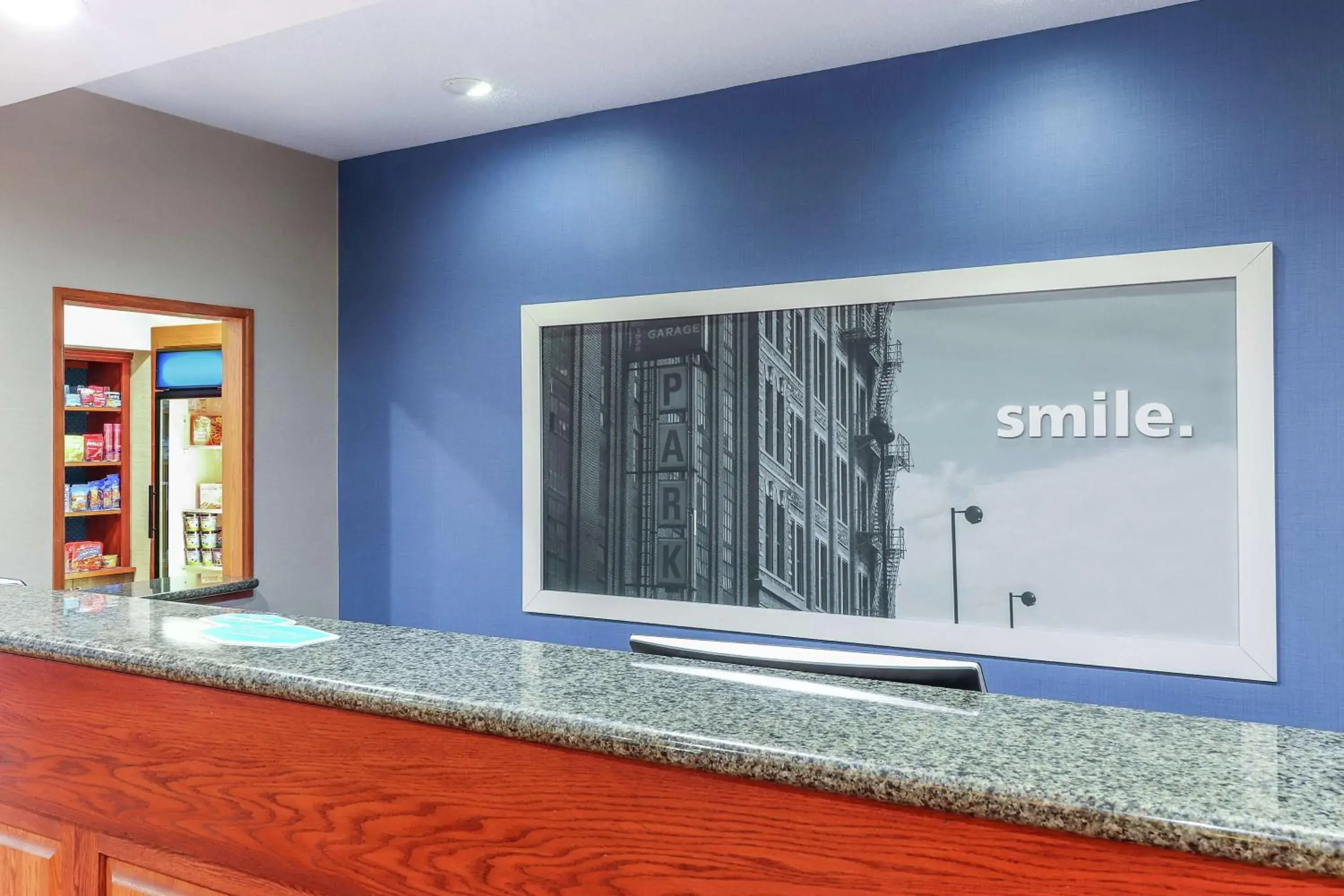 Lobby or reception in Hampton Inn Heath Lobby or reception in Hampton Inn Heath