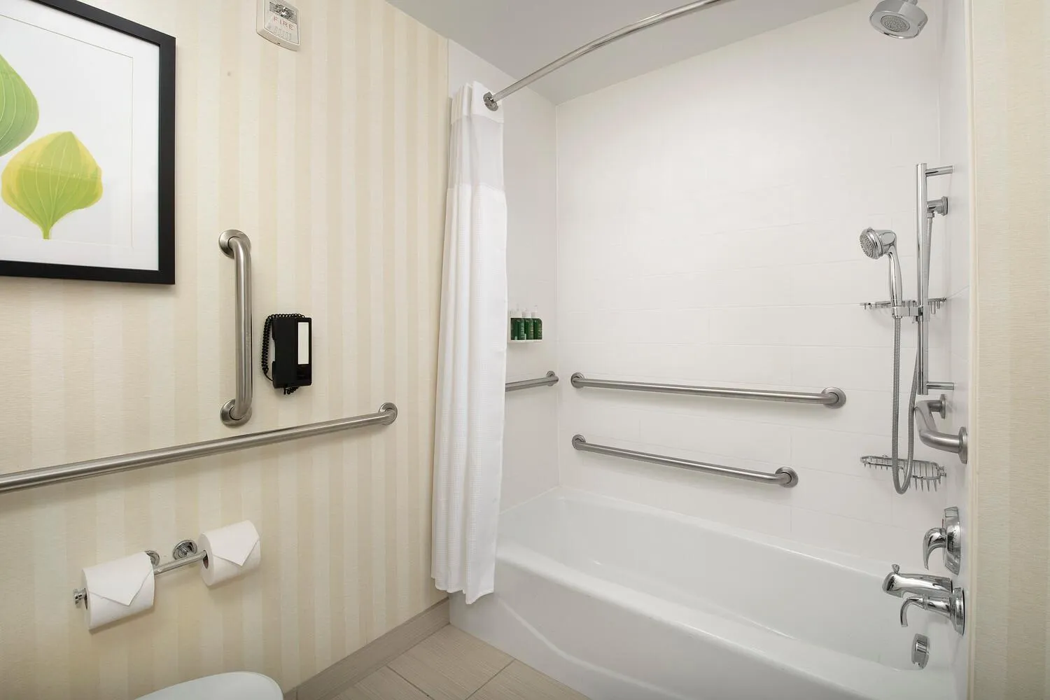Shower in Fairfield Inn & Suites Baltimore BWI Airport