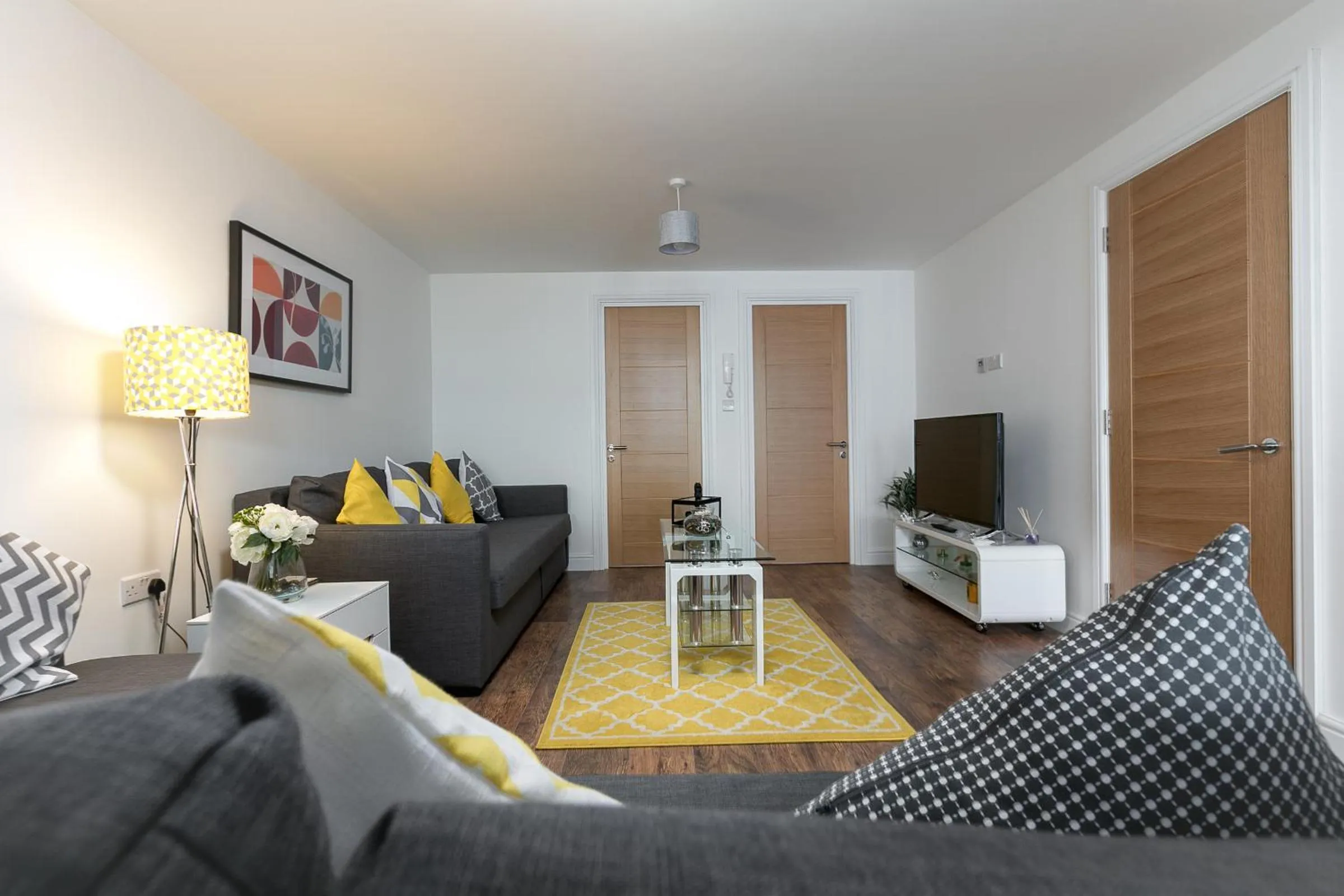 Living room in KVM - City Apartments - Contractors - Town Centre by KVM Stays