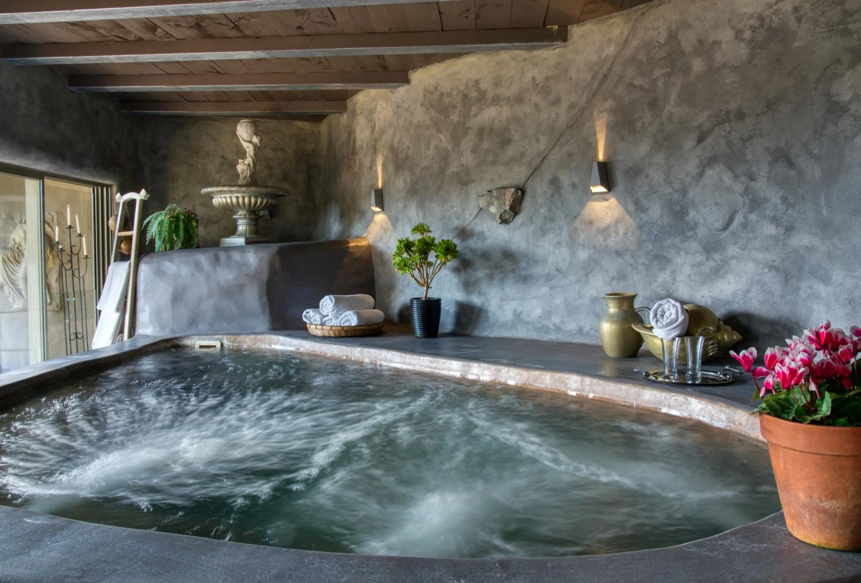 Hot Tub in Delamore Lodge