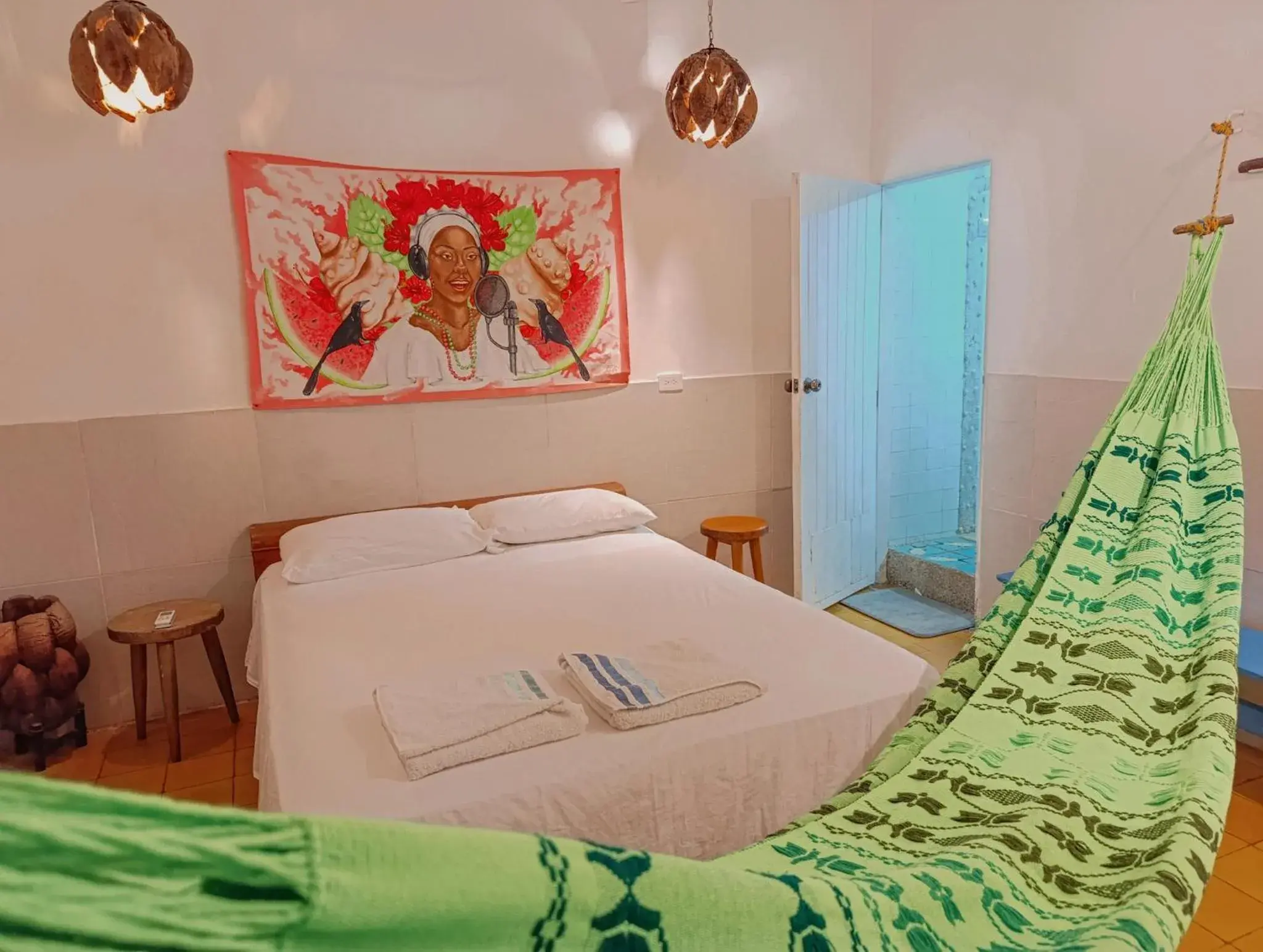 Double or Twin Room with Private Bathroom in Mar Amar Casa de Playa Double or Twin Room with Private Bathroom in Mar Amar Casa de Playa