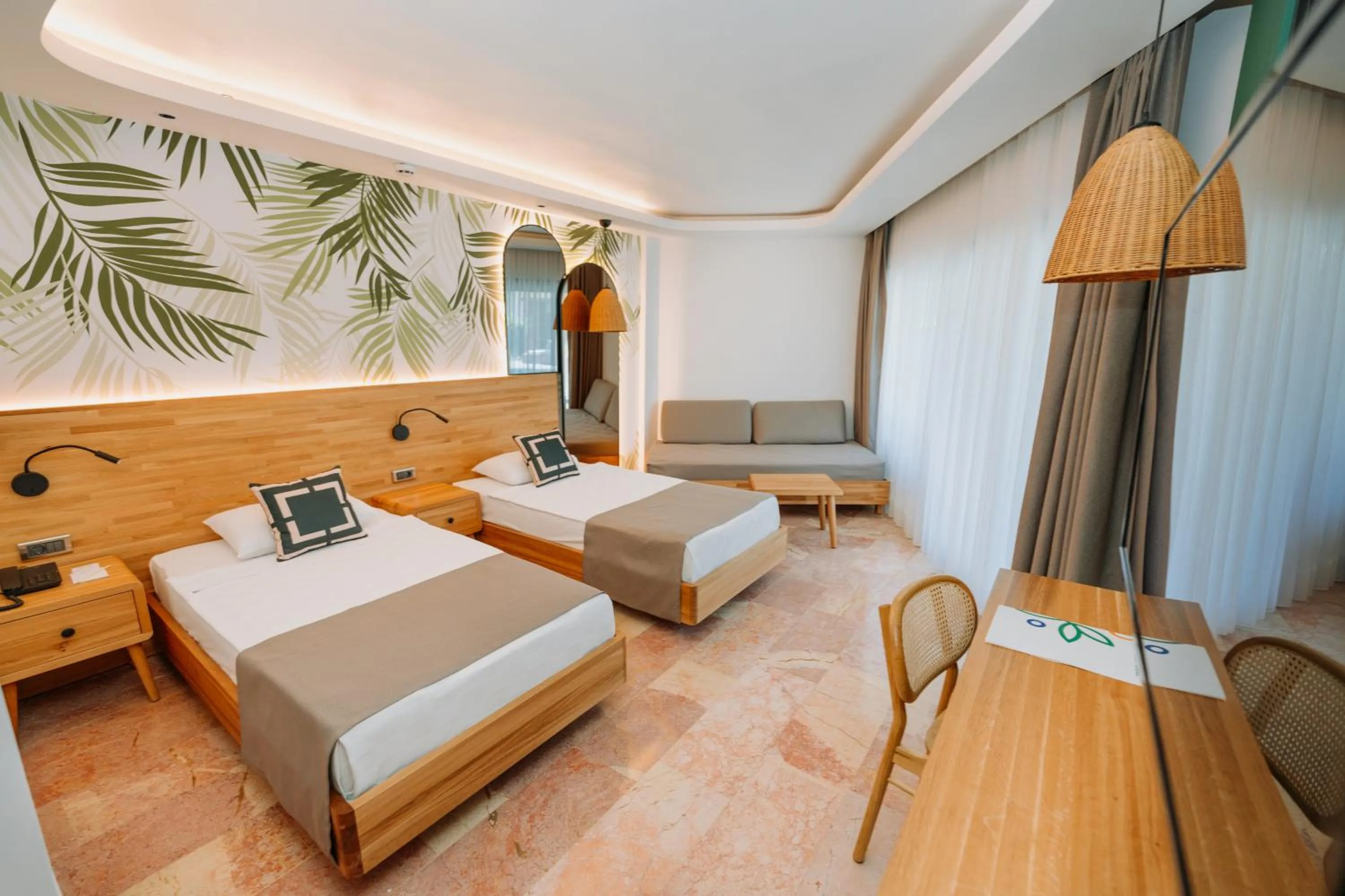 Bed in Club Tuana Fethiye - All Inclusive