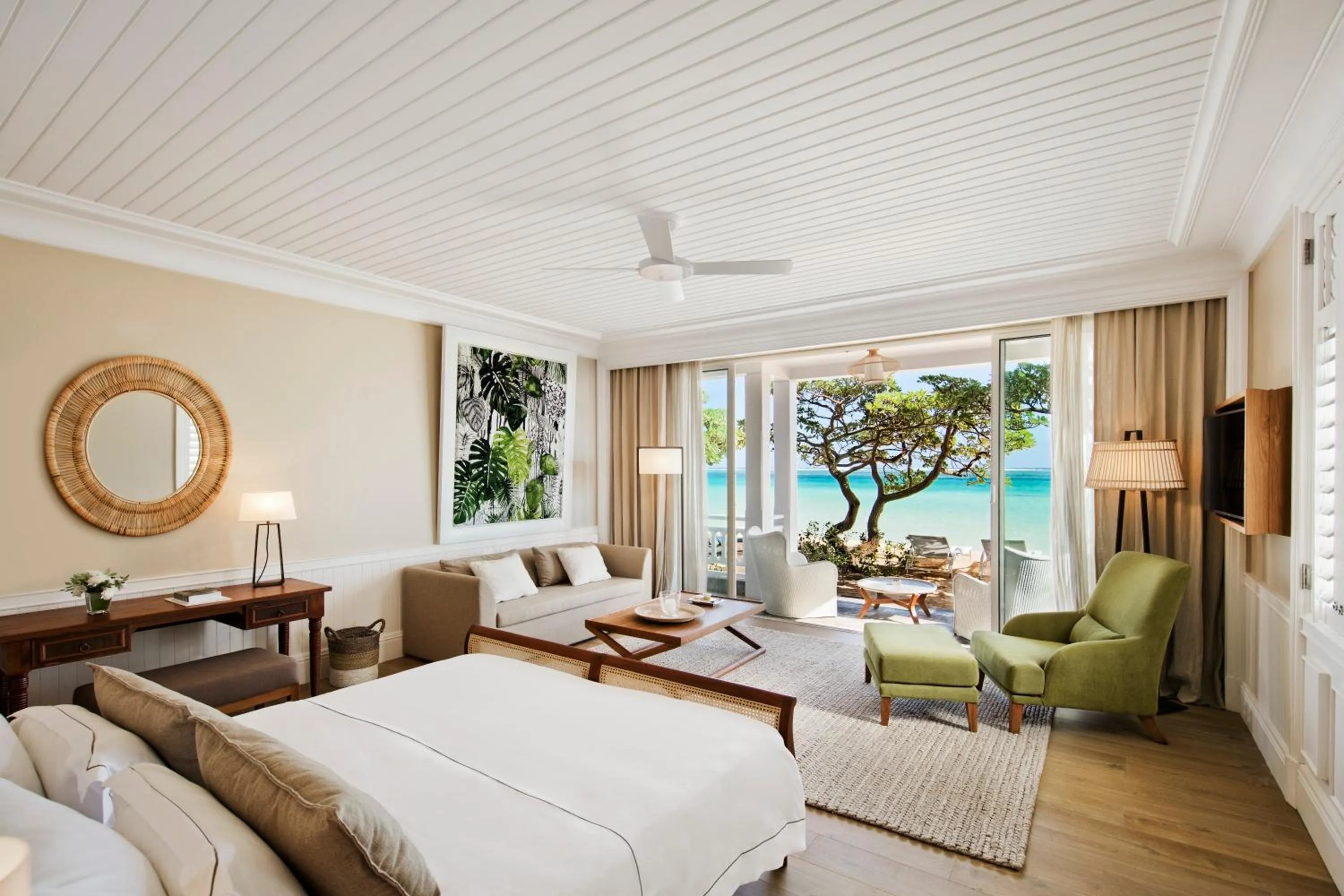 View (from property/room), Bed in Heritage Le Telfair Golf & Wellness Resort