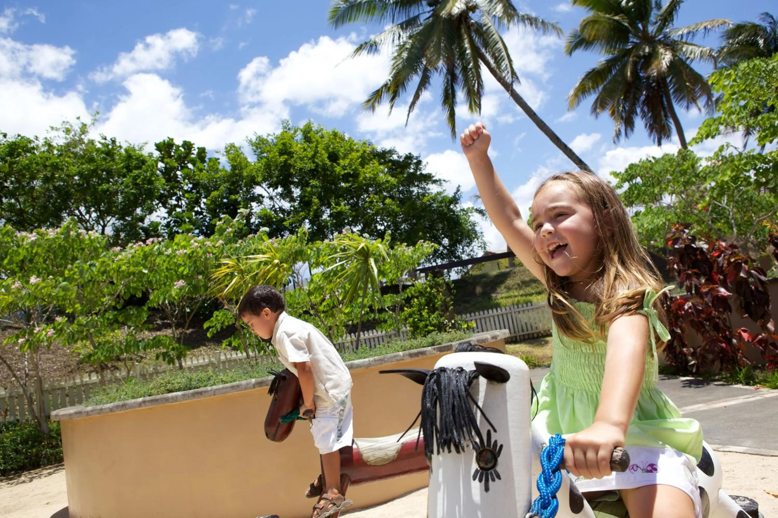 Children play ground in Heritage Le Telfair Golf & Wellness Resort