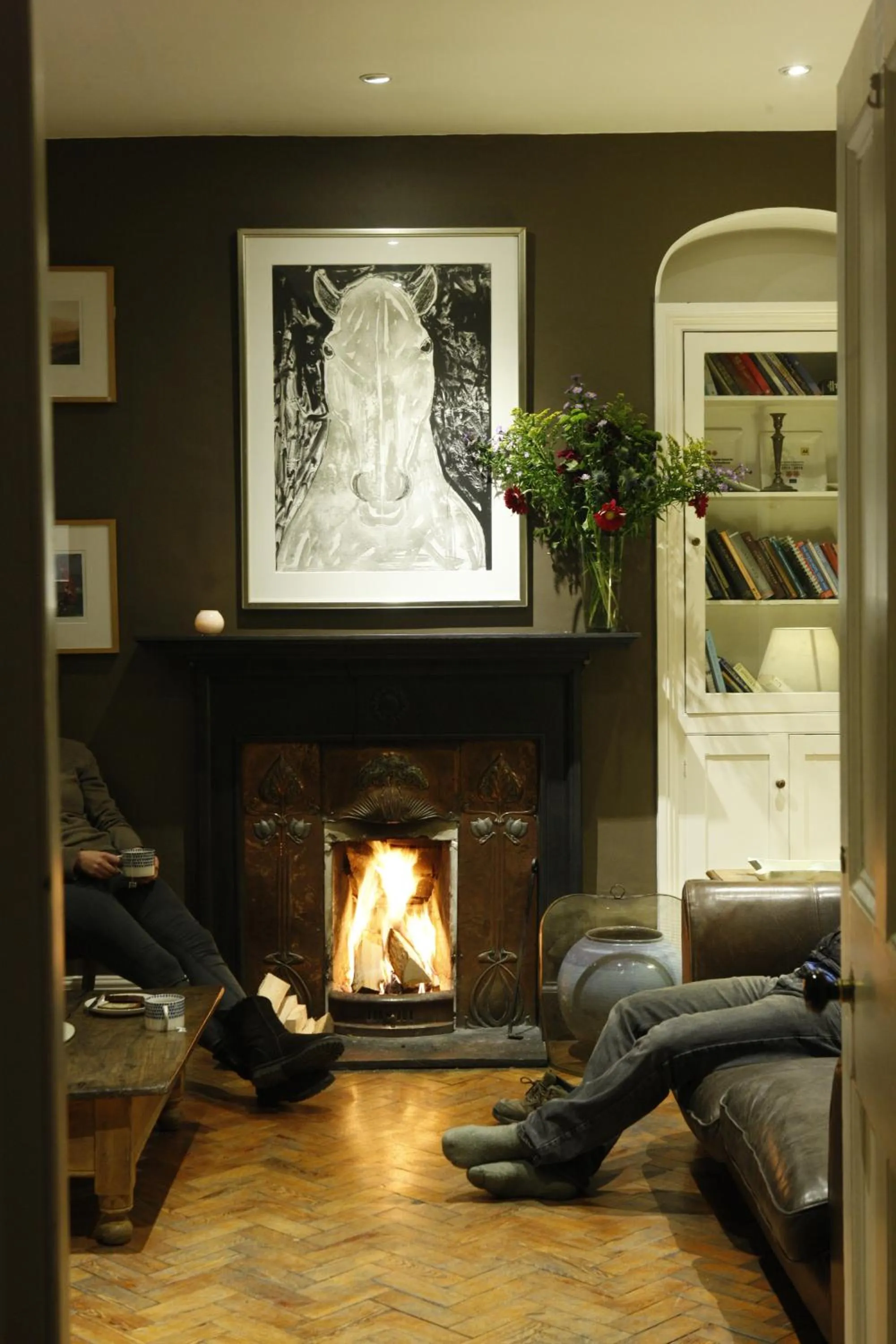 Communal lounge/ TV room in Llys Meddyg