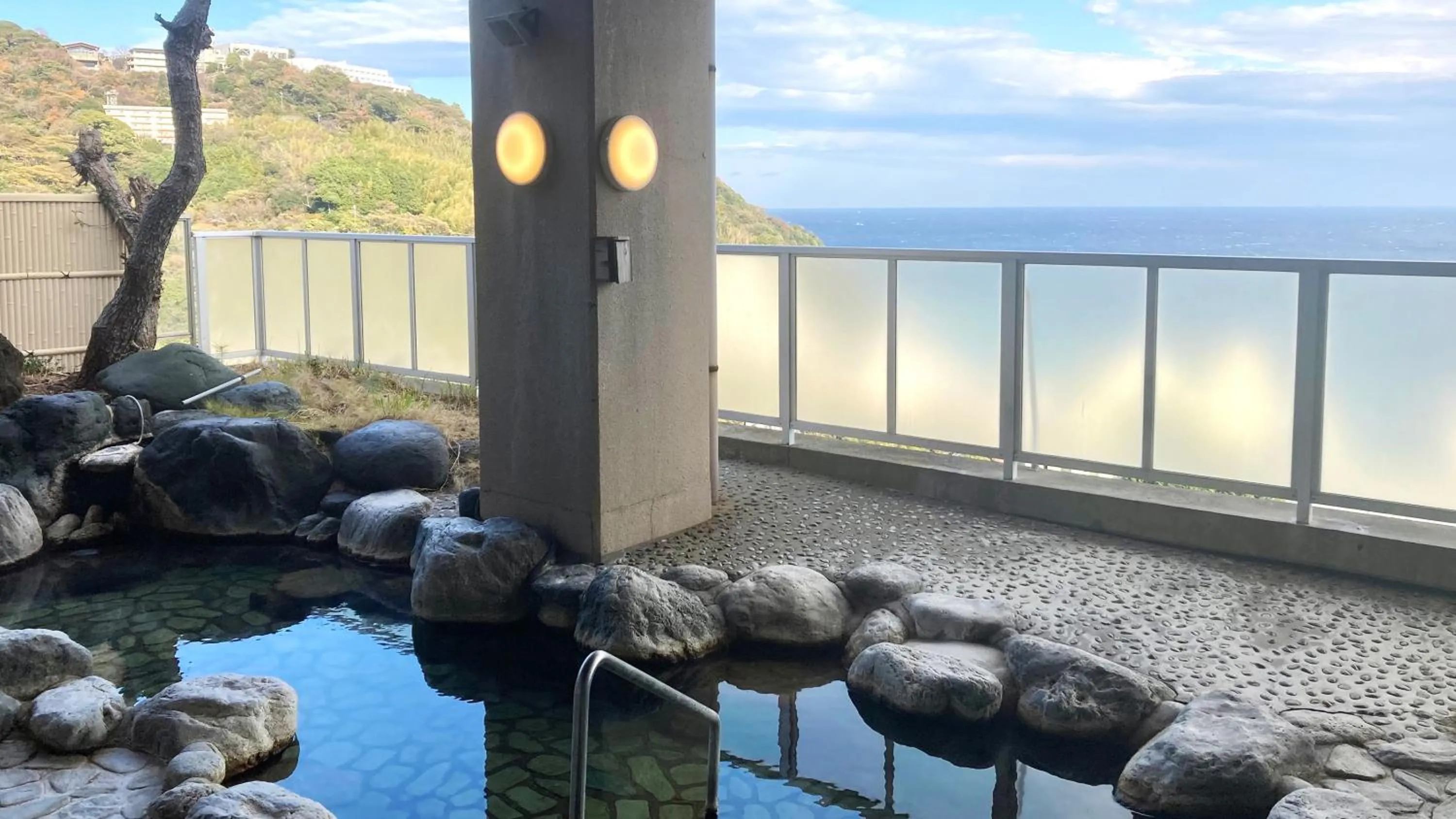 Hot Spring Bath in Itoen Hotel Atagawa