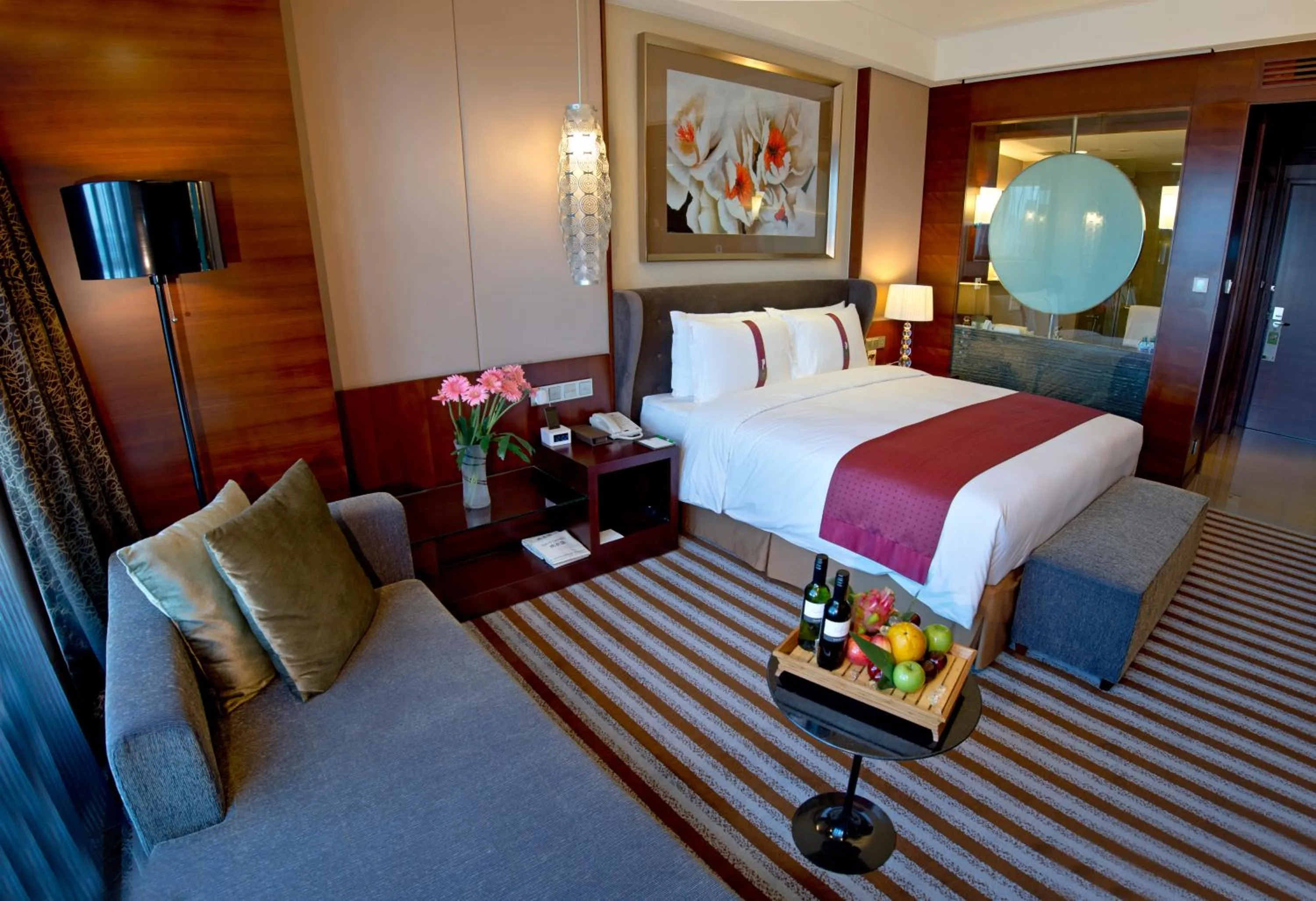 Bed in Holiday Inn Beijing Haidian, an IHG Hotel