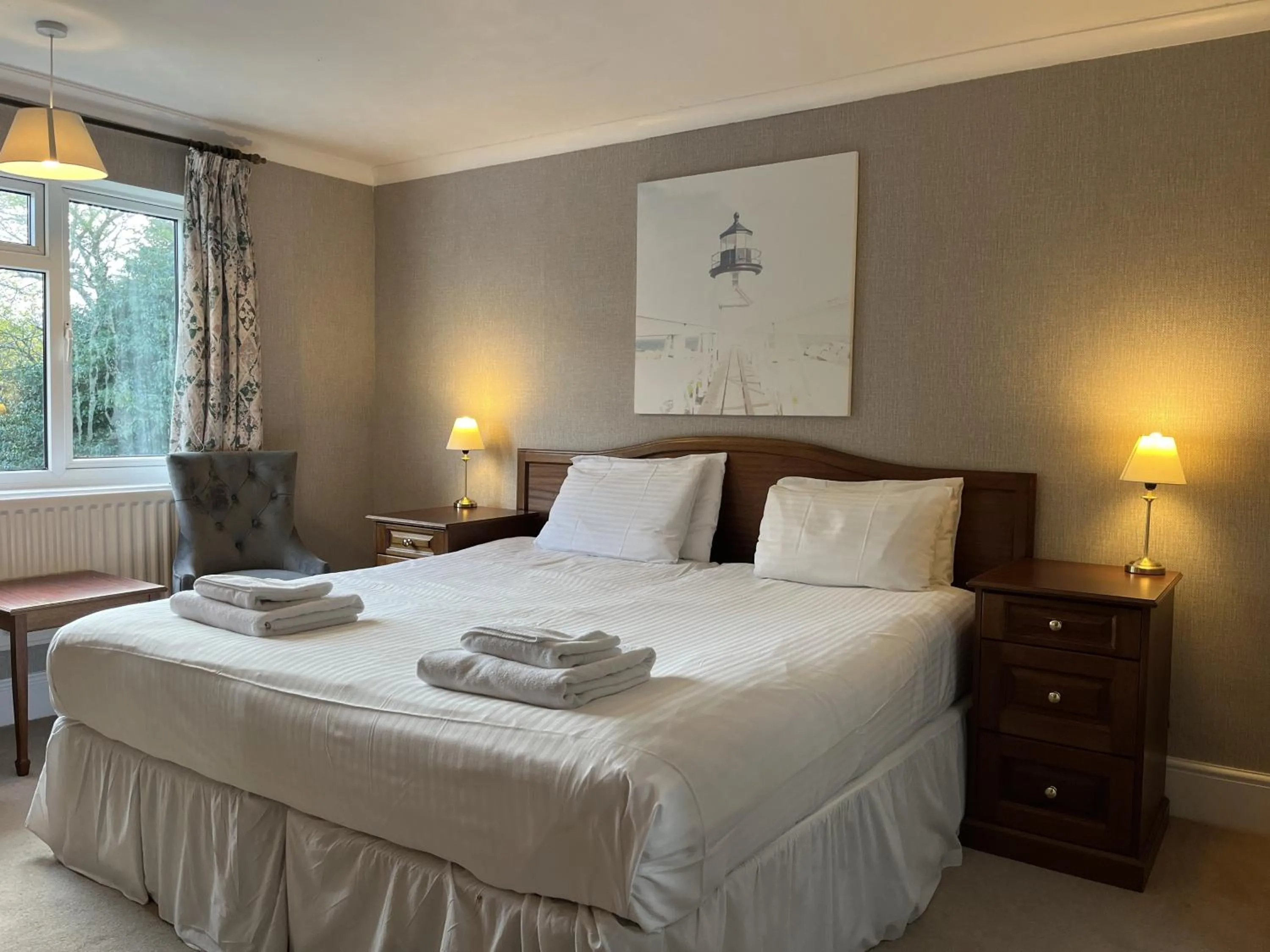 Bed in Le Chene Hotel