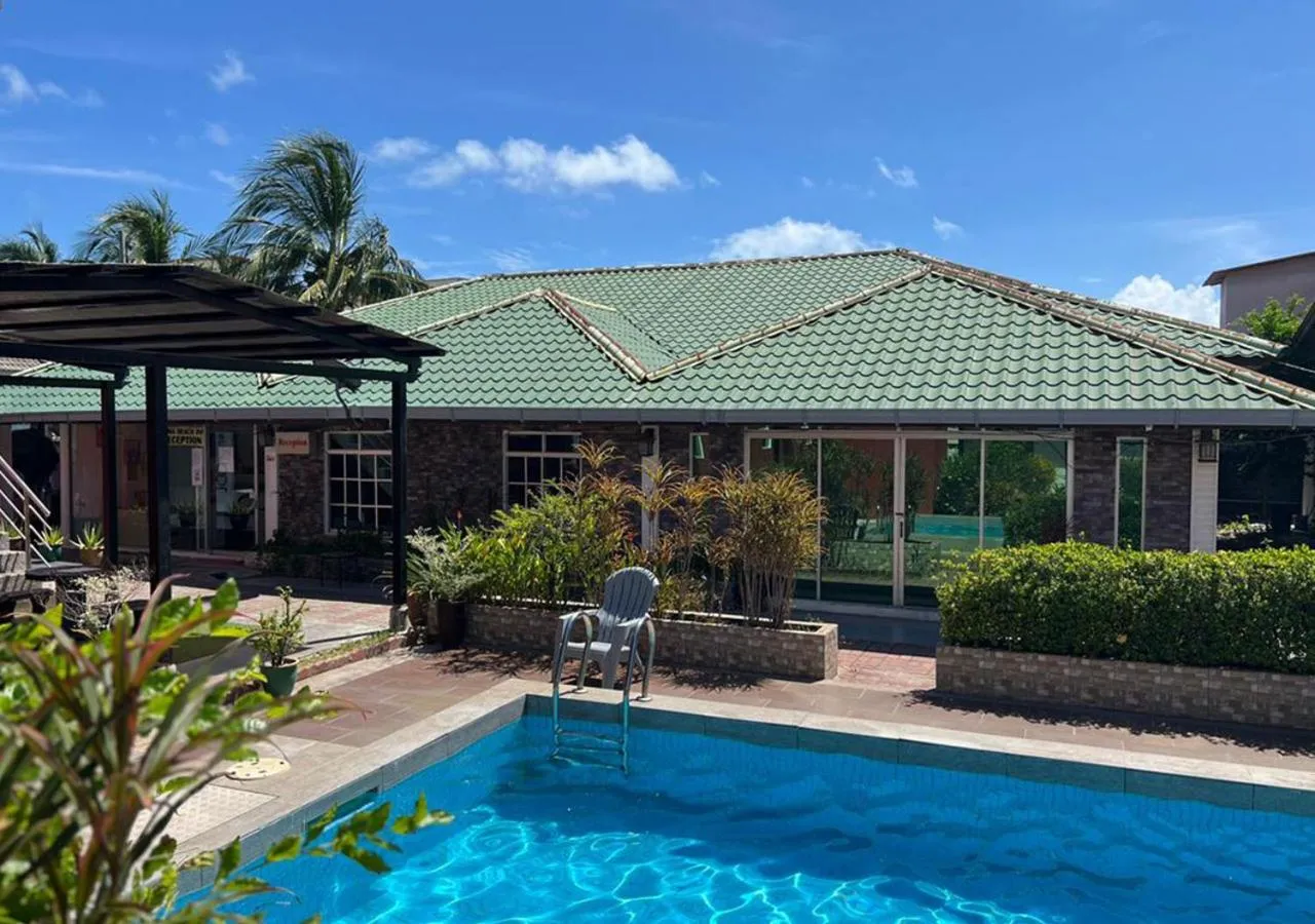 Pool view in D'Lima Beach Inn