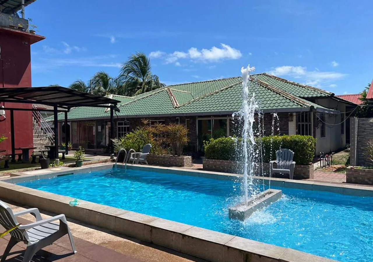 Pool view in D'Lima Beach Inn