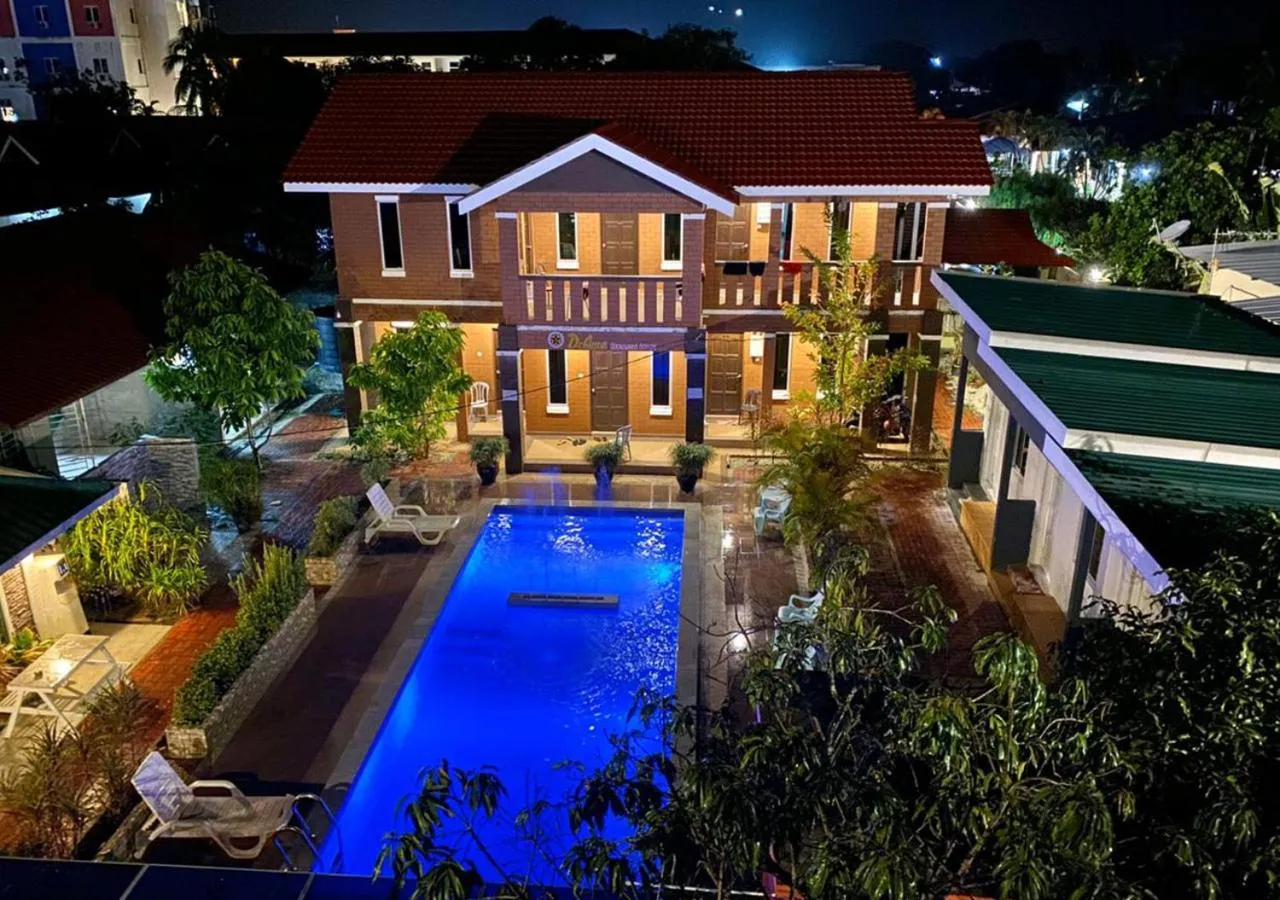 Pool view in D'Lima Beach Inn