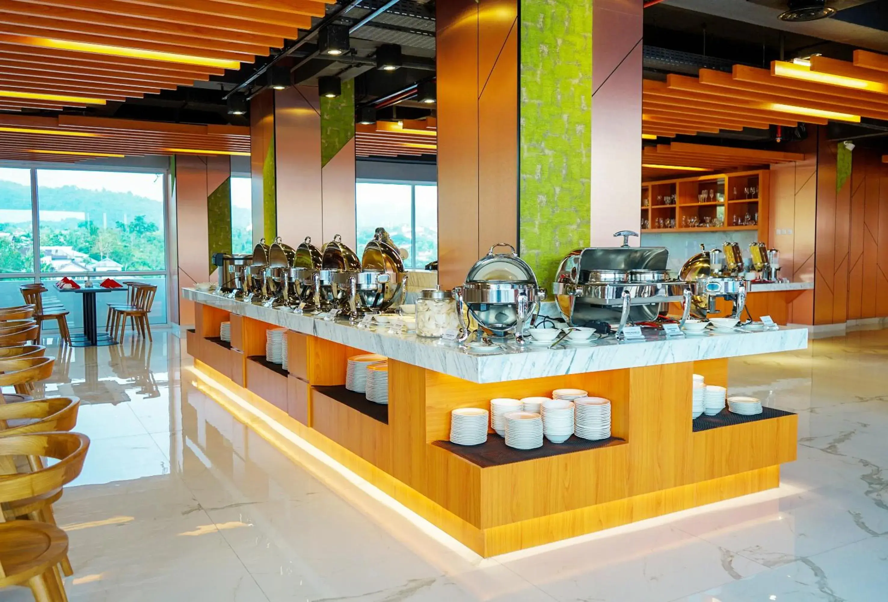 Buffet breakfast in Hotel Santika Premiere Ambon Buffet breakfast in Hotel Santika Premiere Ambon