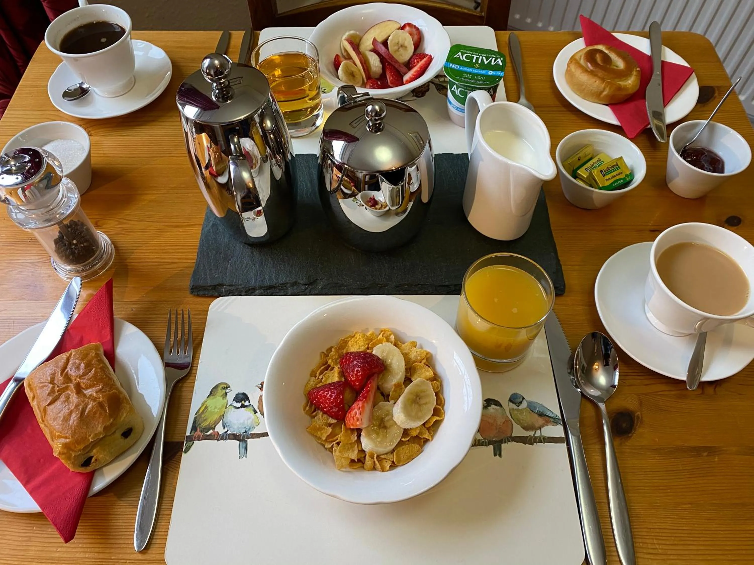 Buffet breakfast in May Cottage B&B