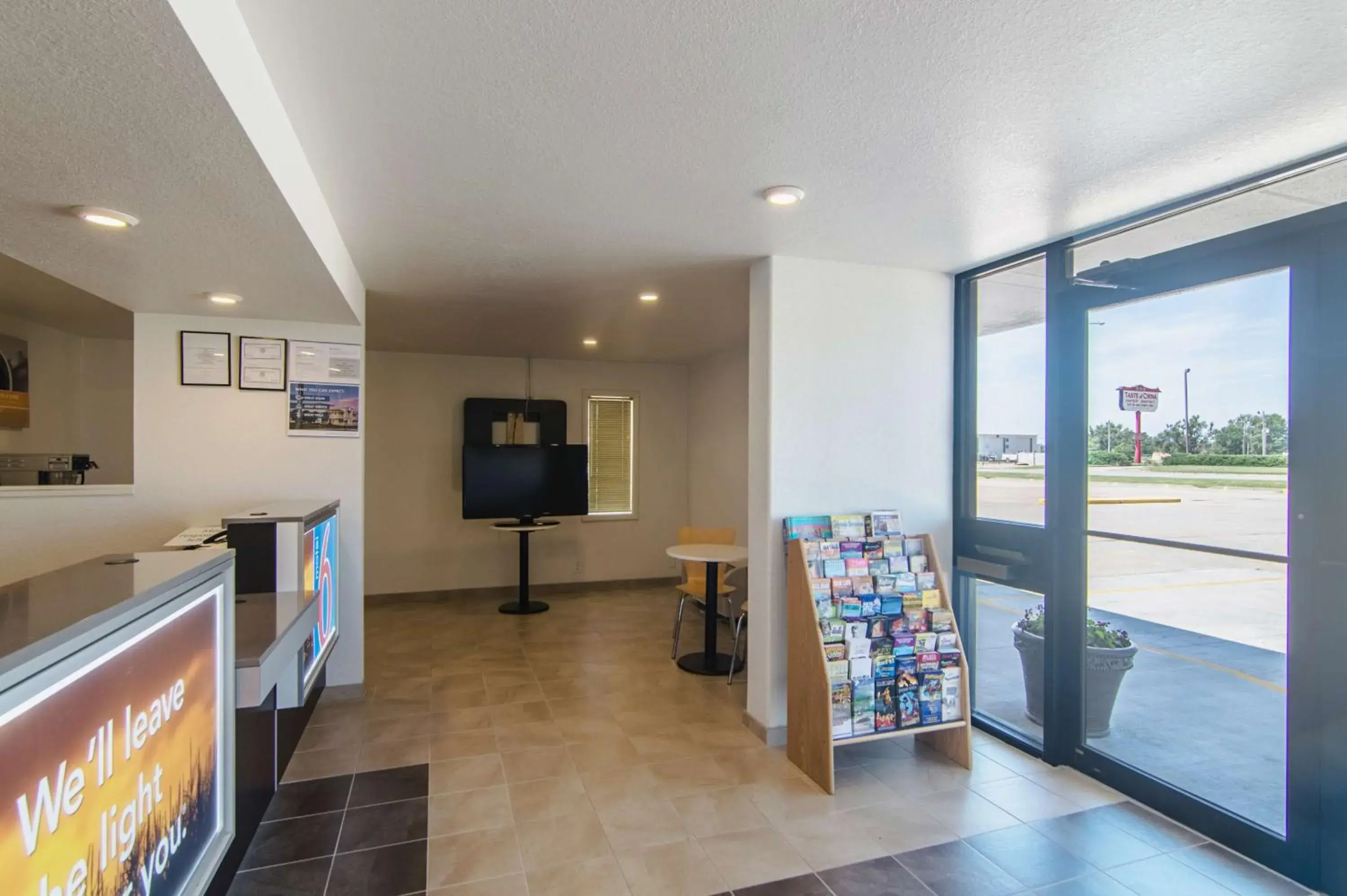 Lobby or reception in Motel 6-Liberal, KS Lobby or reception in Motel 6-Liberal, KS