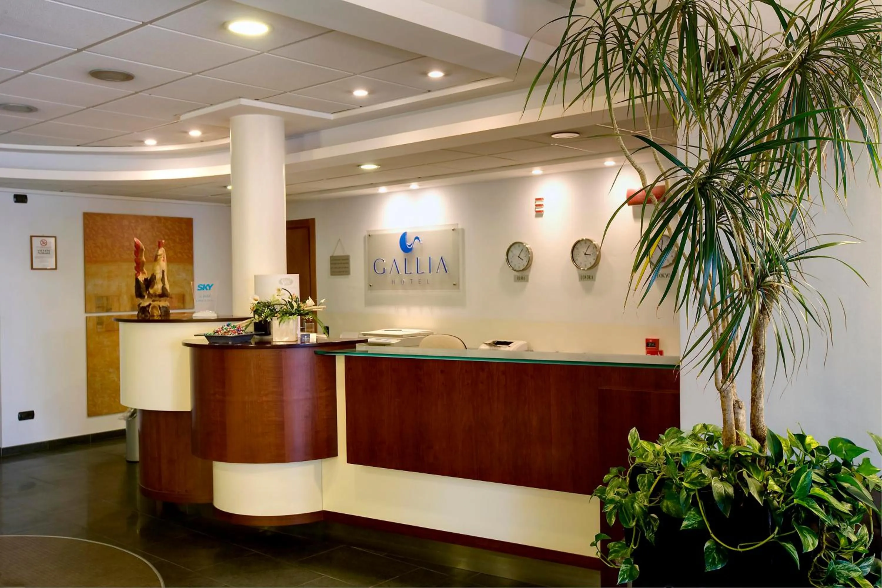 Lobby or reception in Hotel Gallia